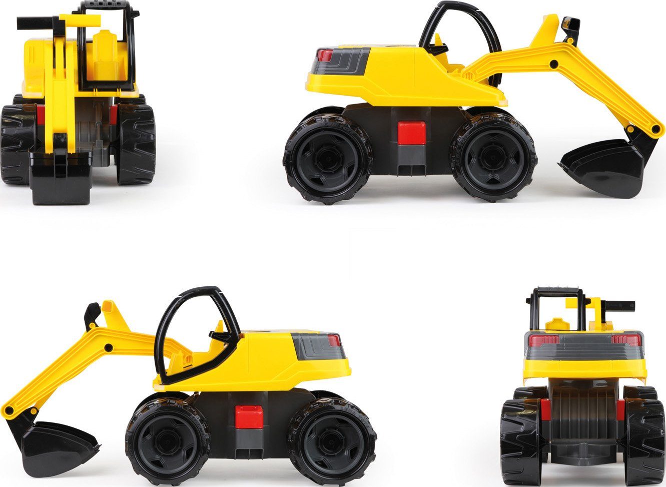 Lena® Spielzeug-Bagger GIGA TRUCKS Pro, schwarz/gelb, Made in Europe