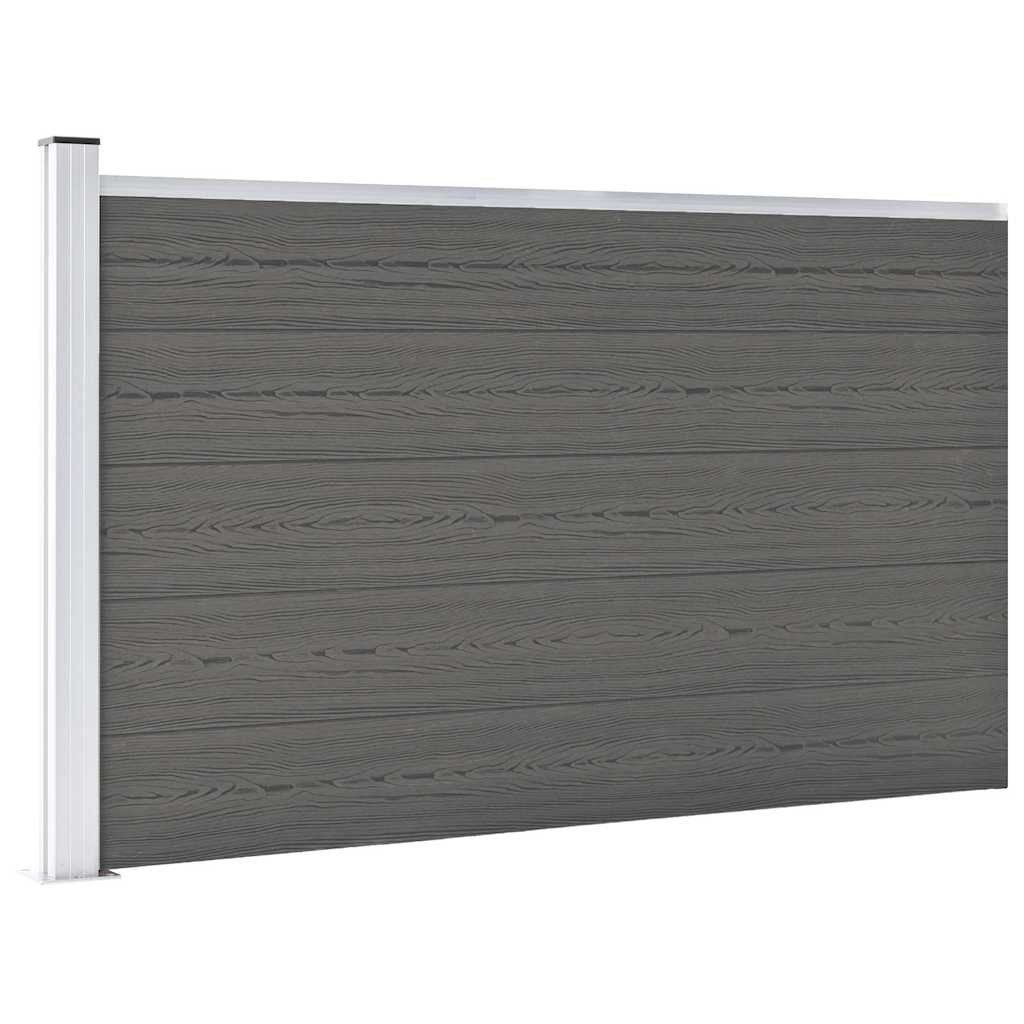vidaXL Gartenzaun Gartenzaun WPC 175x105 cm Grau, (1-St)