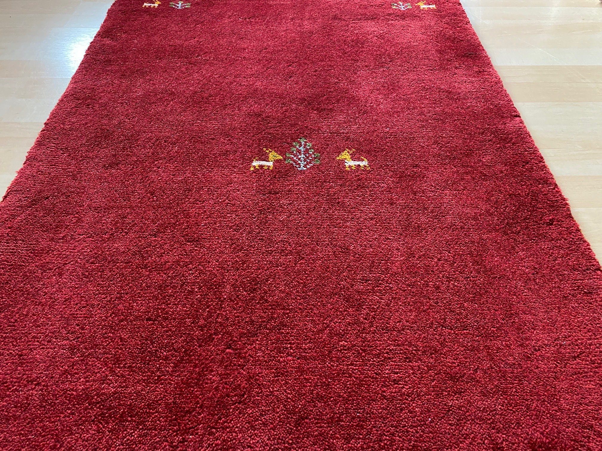 Orientteppich Bio, Zertifikat Morgenlandbazar, 115×76 Perser Morgenlandbazar Gabbeh Handgeknüpft mit Teppich Unikat