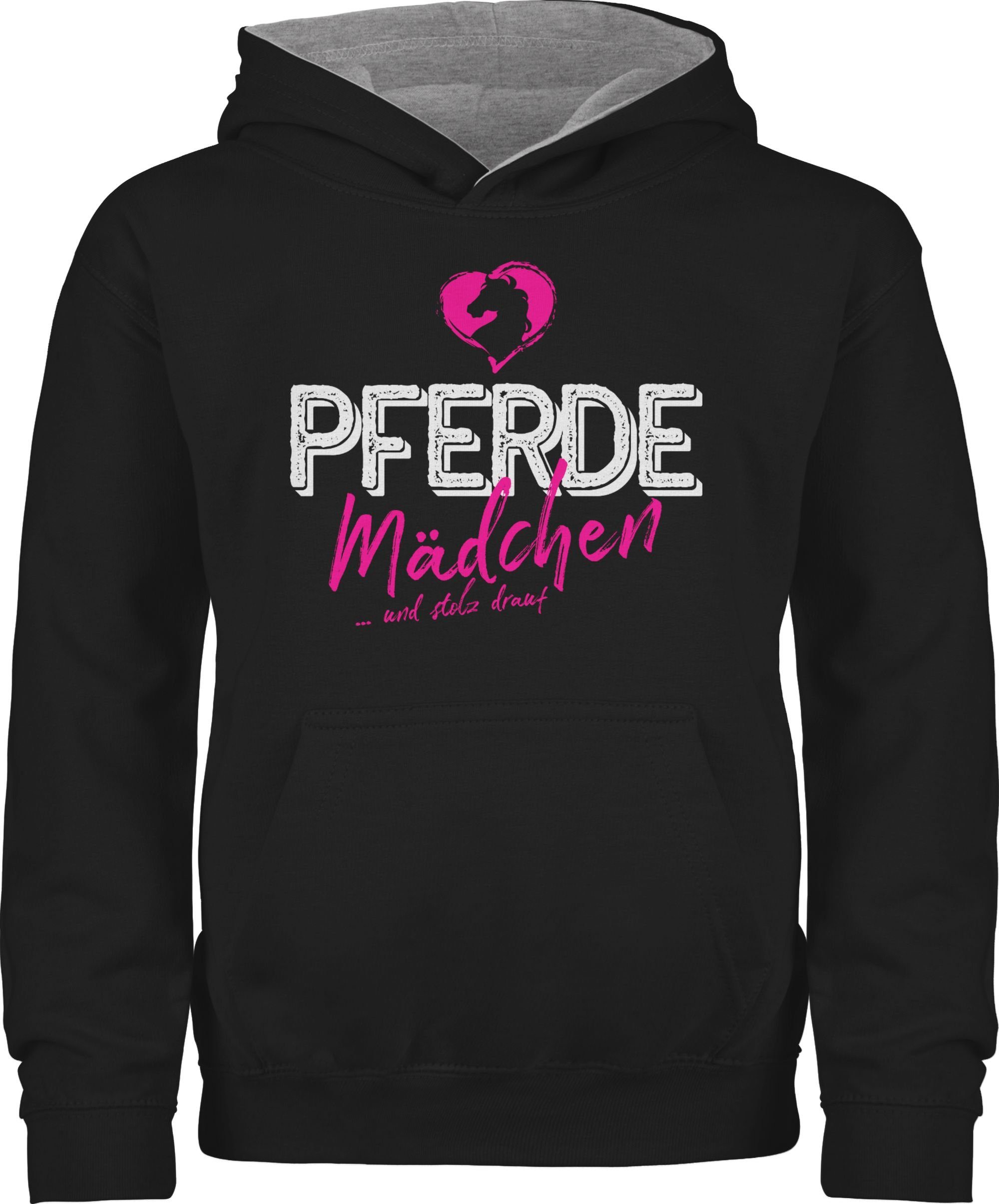 Shirtracer Hoodie Pferdemädchen und stolz drauf Pferd