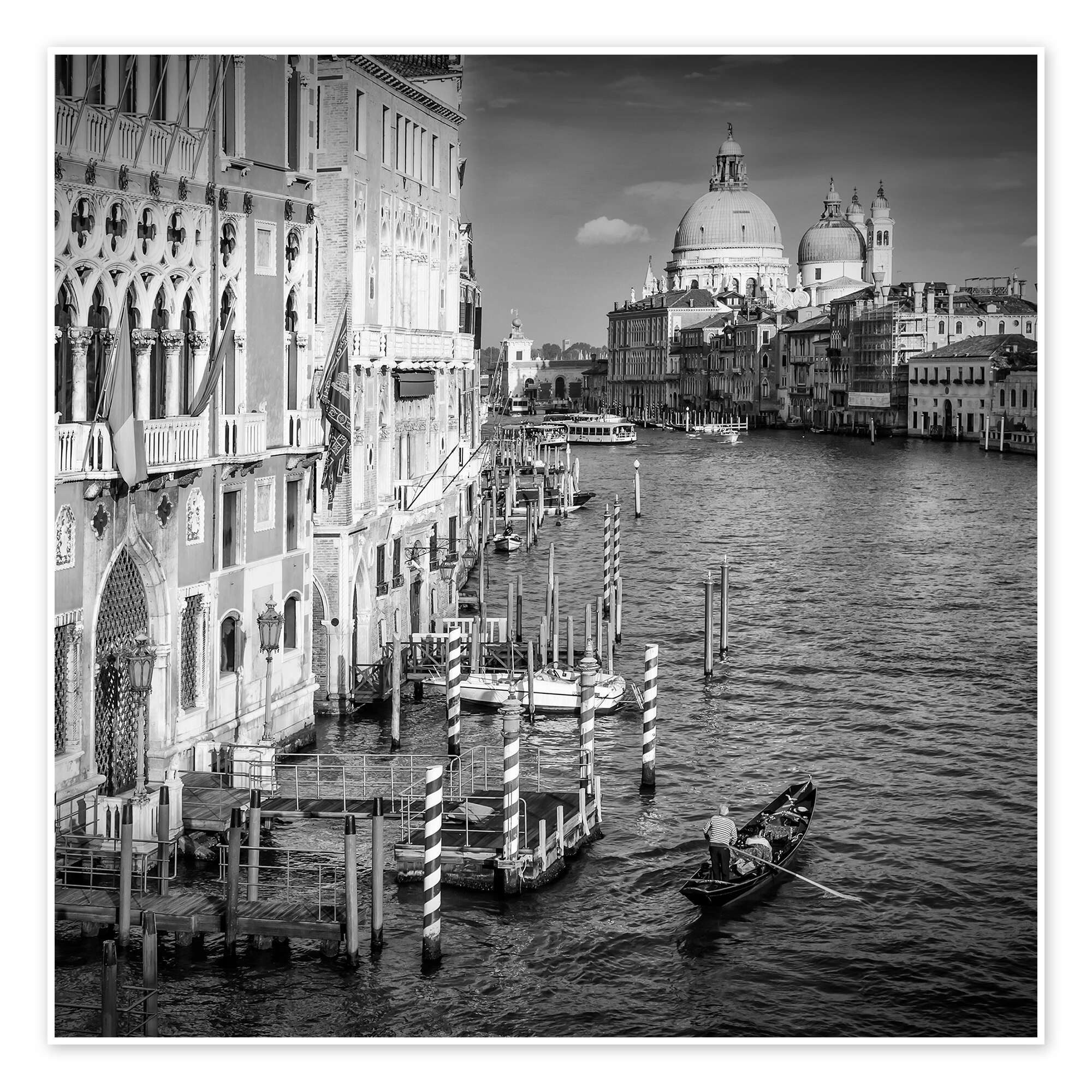 Posterlounge Wandbild Venedig Canal Grande und Santa Maria della Salute, Melanie Viola, erhältlich als Poster, Leinwandbild, Wandsticker oder Acrylglasbild