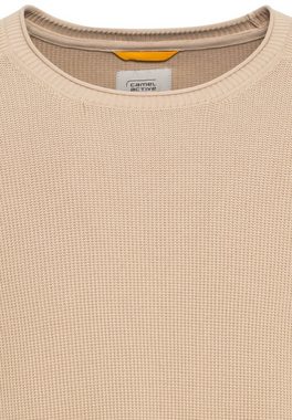 camel active Strickpullover mit Rundhalsausschnitt