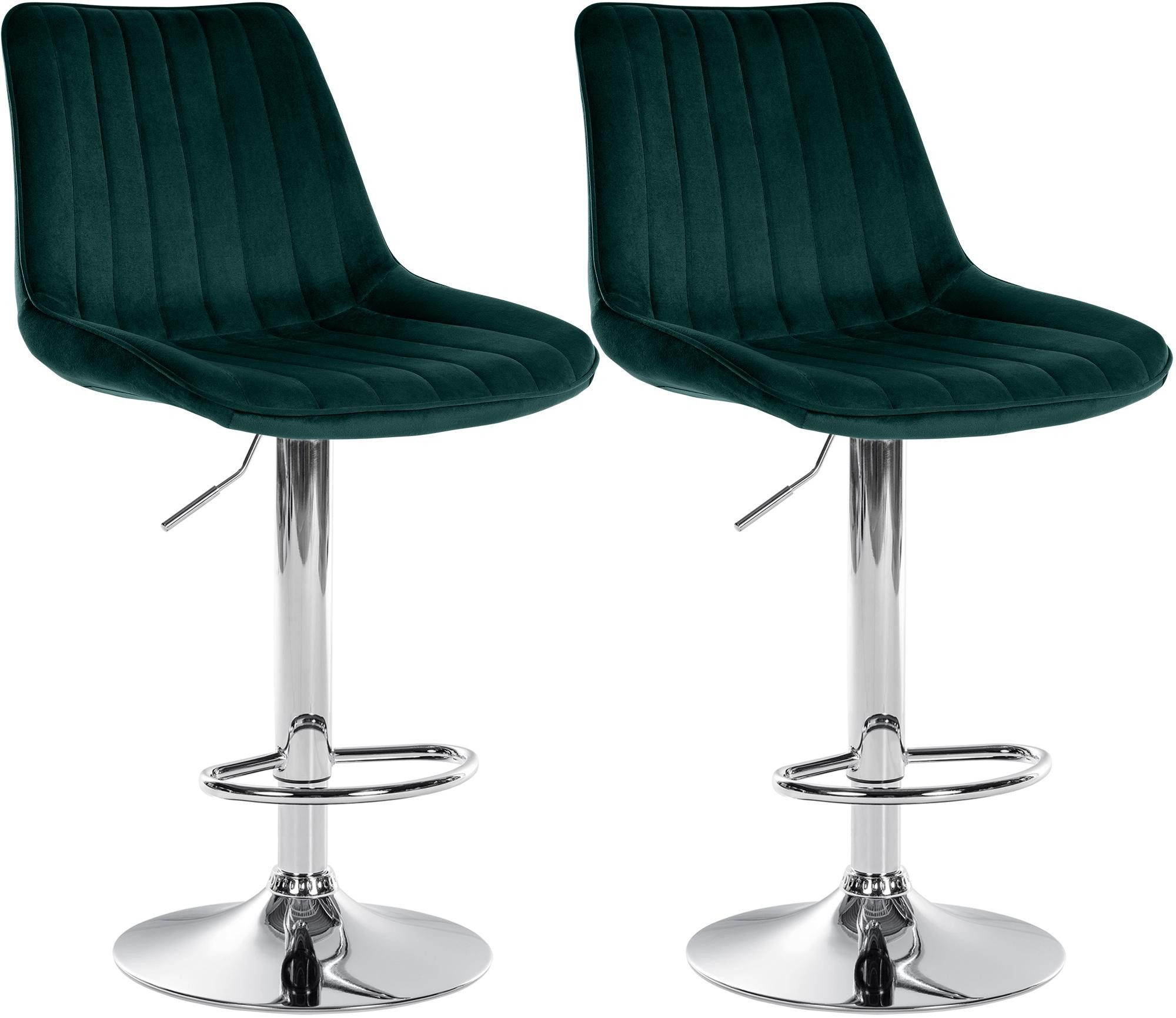 CLP Barhocker Toni Samt (2er Set, günstig online kaufen