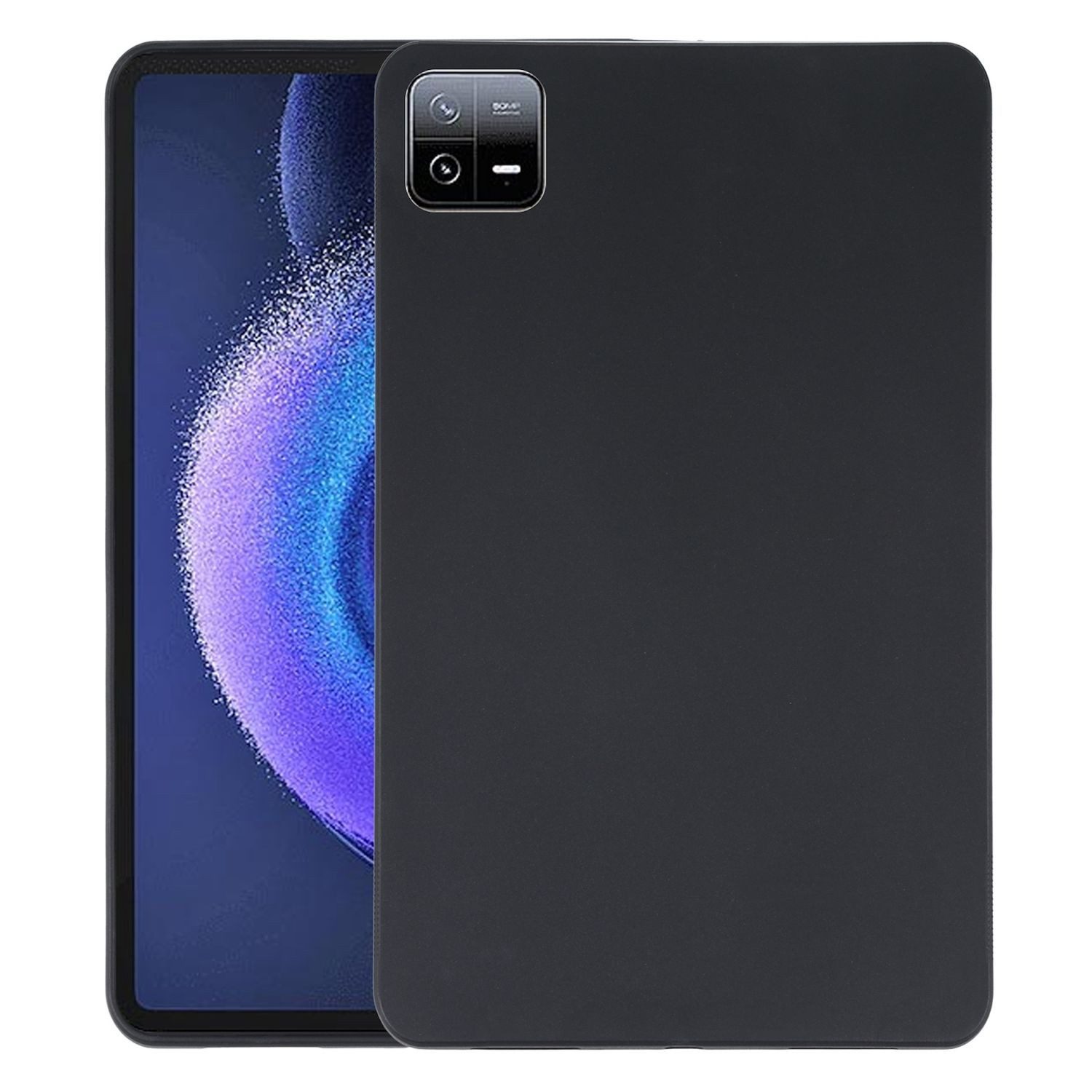 Wigento Tablet-Hülle TPU für Xiaomi Pad 8 / 8 Pro / Pad 7 / 7 Pro Silikon Cover Schwarz, Ultraschlanke TPU - Tablet - Hülle
