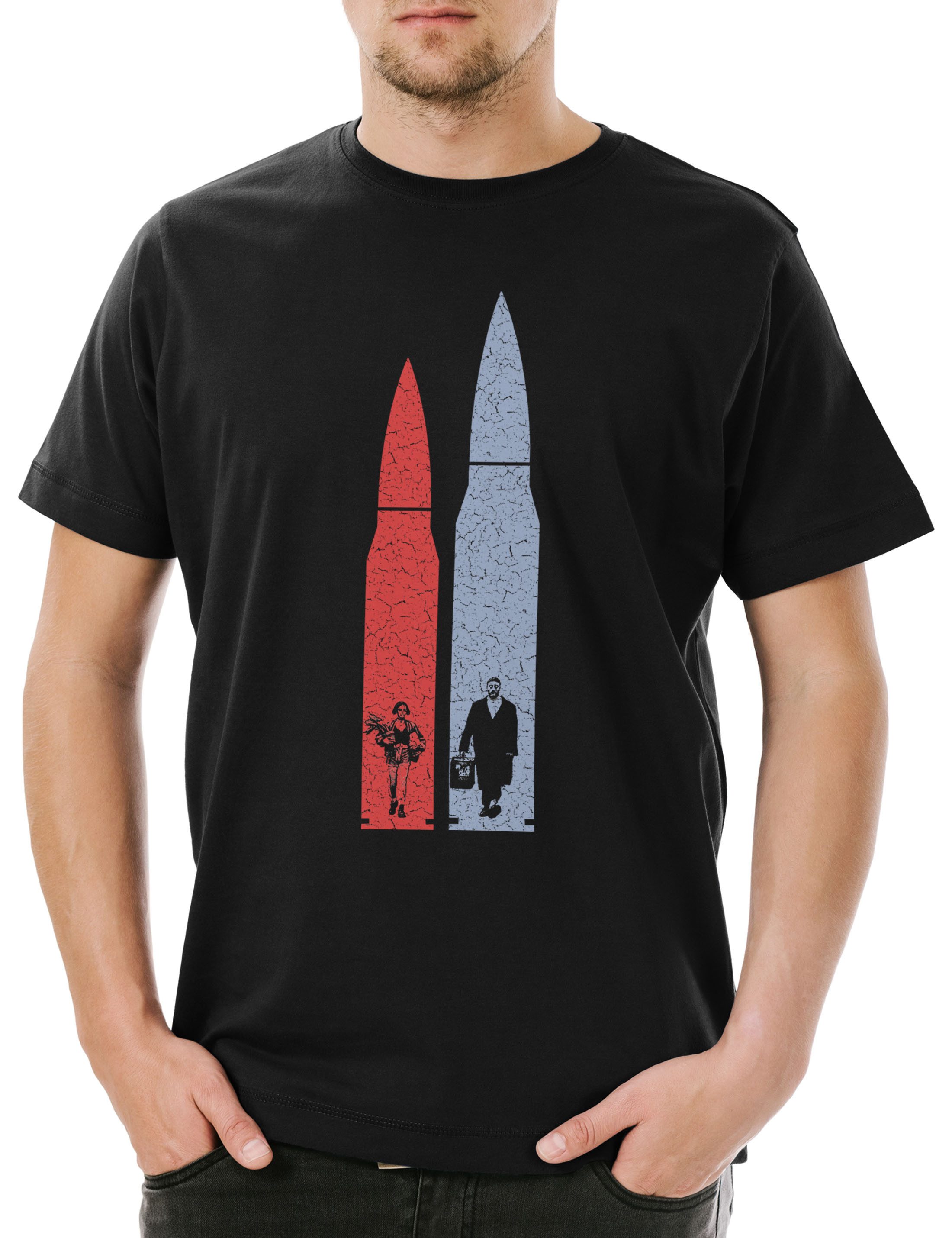 Print-Shirt L & M Herren T-Shirt der The Fun Profi Professional Movie Film Léon