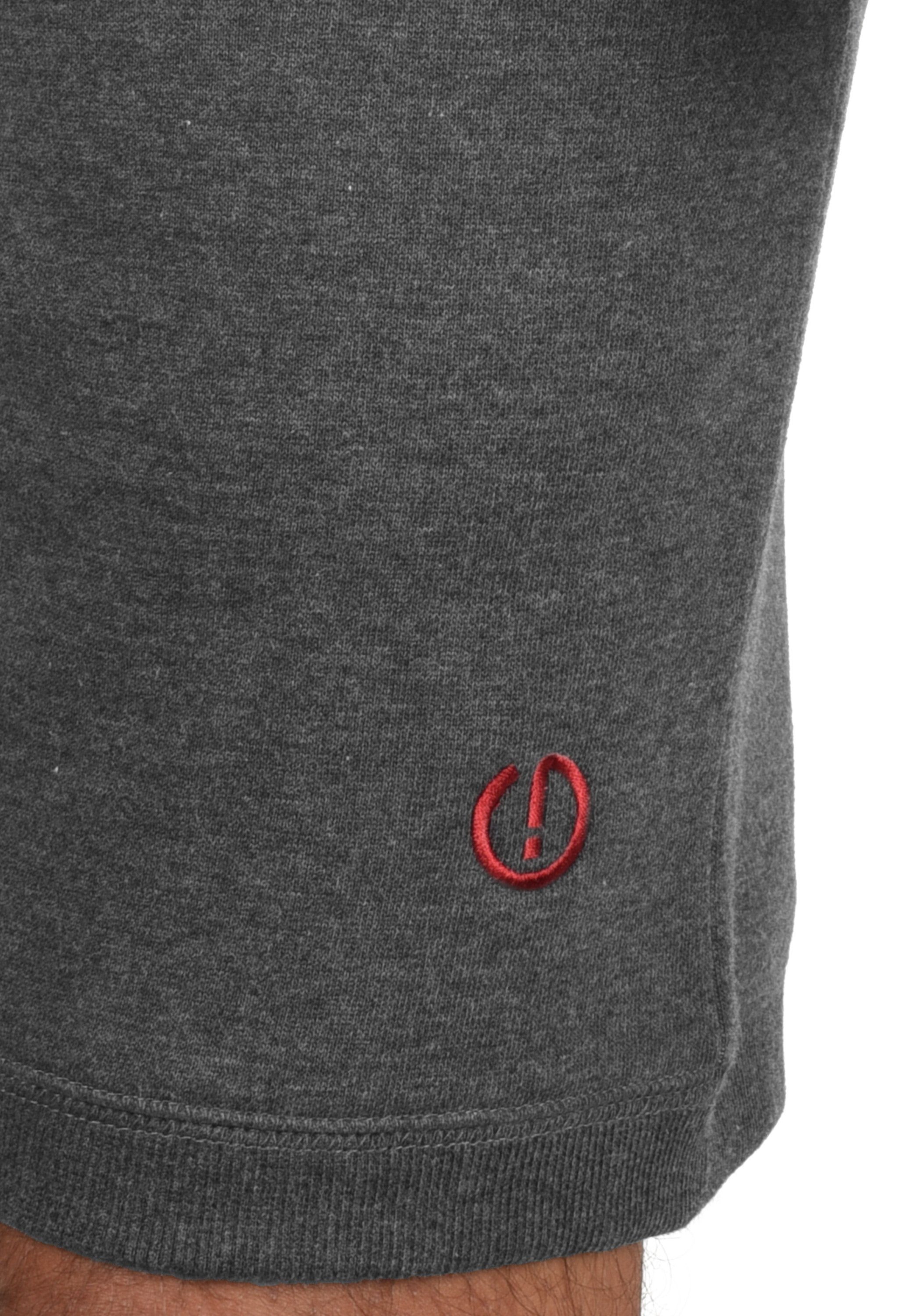 Solid Sweatshorts SDBennShorts kurze Hose (8254) breiten Grey mit Med Kontrastkordeln
