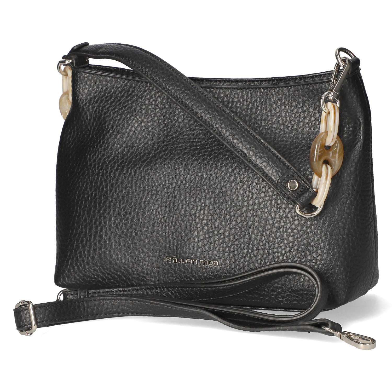 Fräulein Frida Handtasche Fräulein Frida FF2084,100 Damen Umhängetaschen Synthetik schwarz