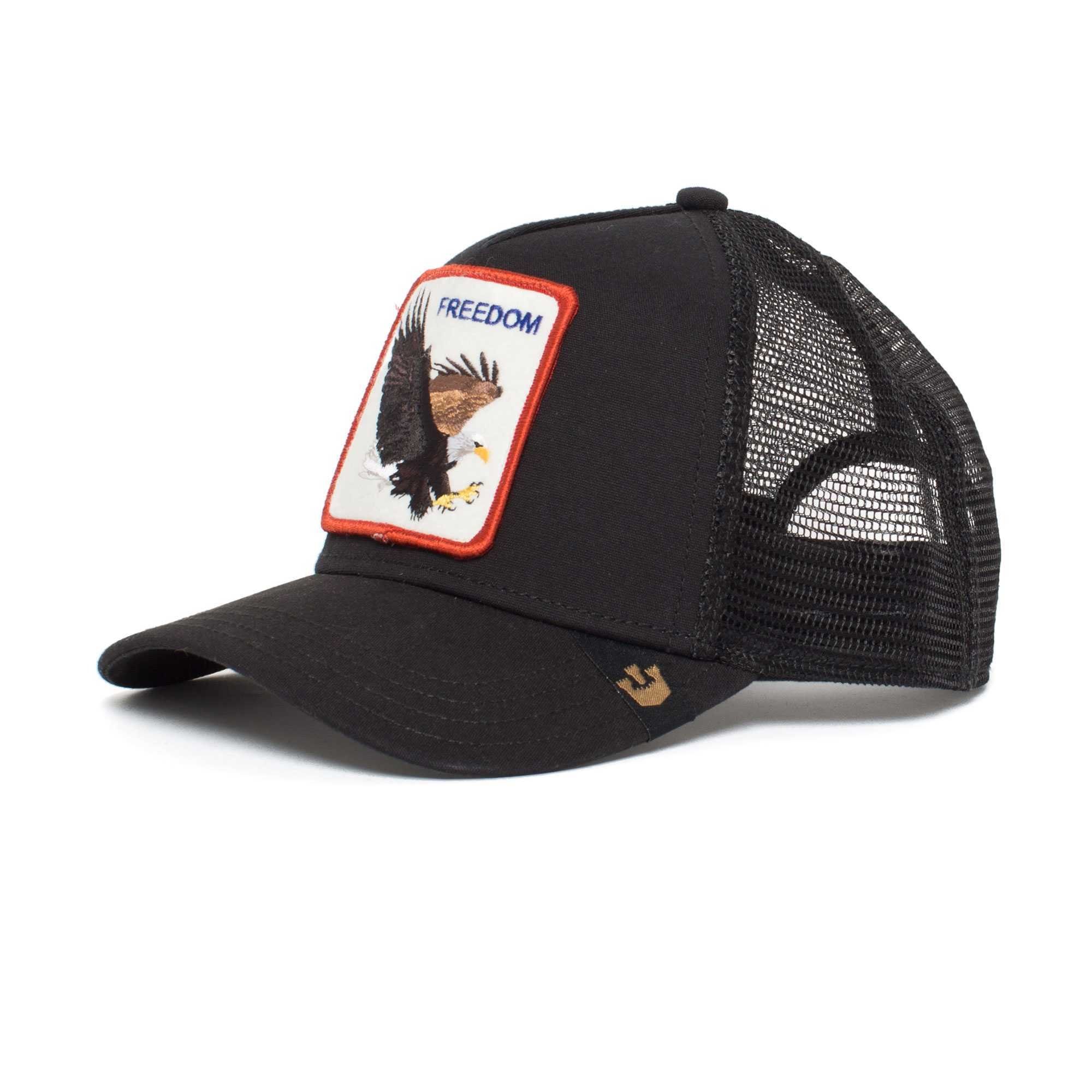 GOORIN Bros. Baseball Cap Unisex Trucker - Kappe, One Size Freedom black Cap The Frontpatch, Eagle
