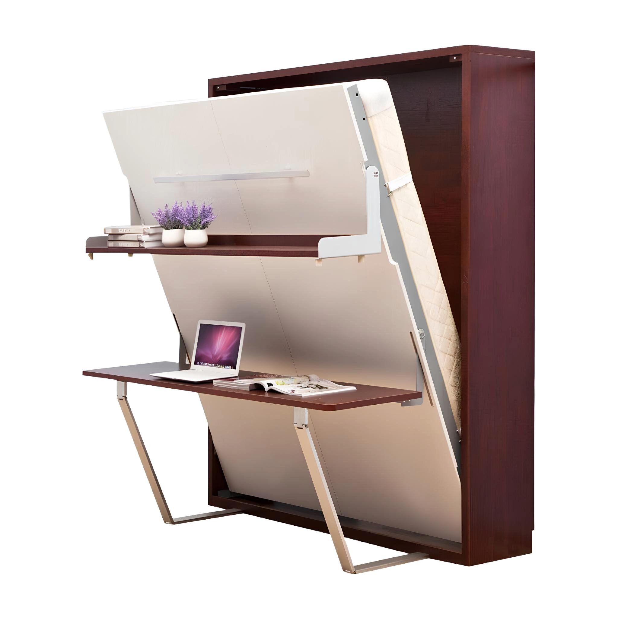JVmoebel Schrankbett Schreibtisch Regal Bett 2in1 Funktions Schrankbett Möbel Tisch (Schrankbett) Made in Europa