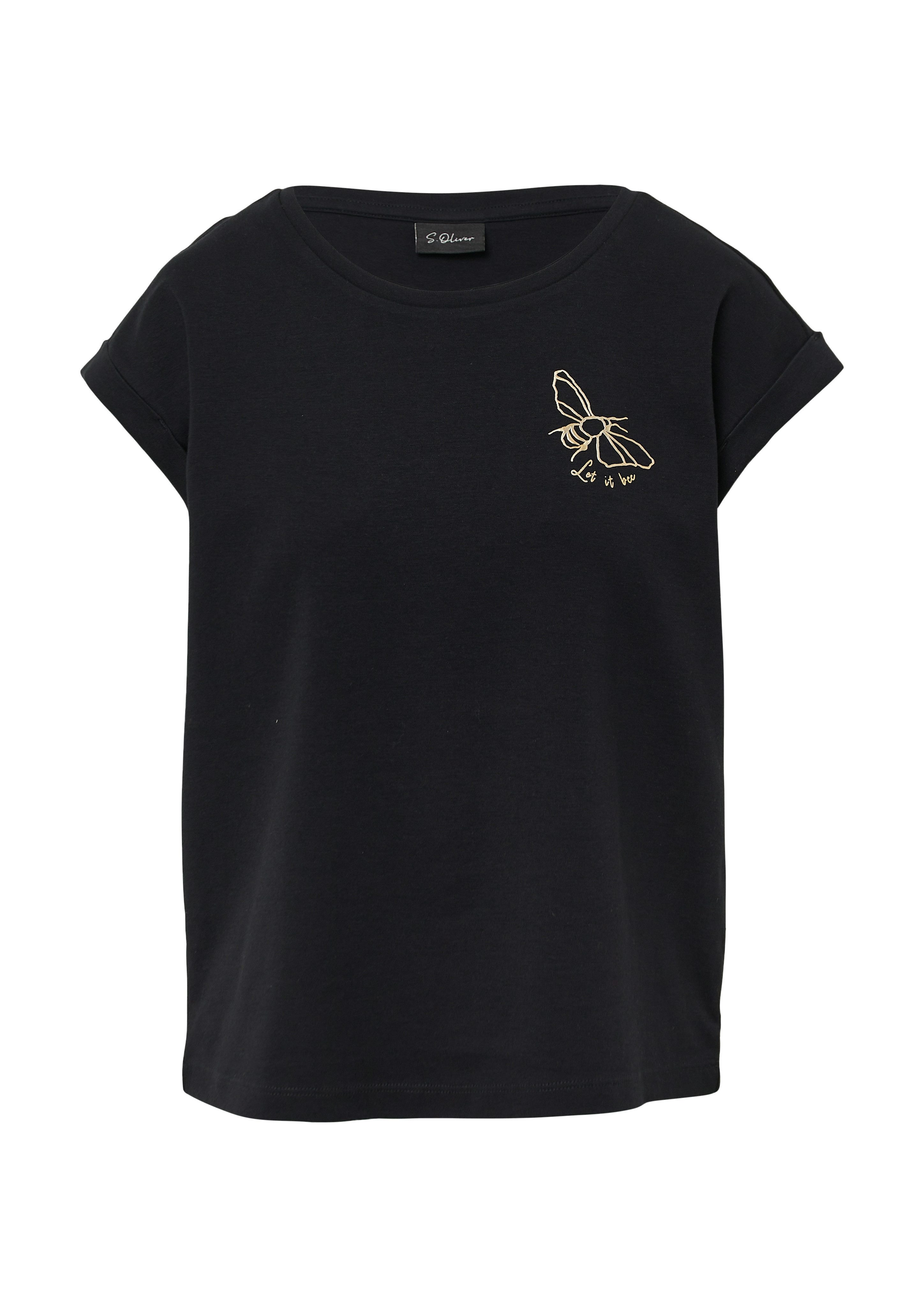 s.Oliver BLACK LABEL T-Shirt mit Motiv Print