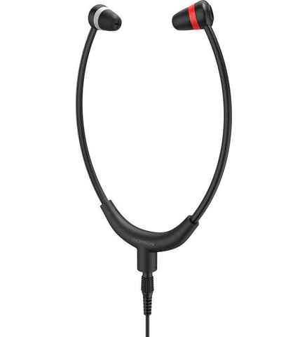 Thomson TV Headset In-Ear mit Kinnbügel, getrennte Lautstärkeregler Kabel 8 m In-Ear-Kopfhörer (leichte Bauweise, einfache Bedienung, Seniorenkopfhörer)