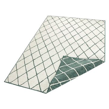 Teppich In- & Outdoor Wendeteppich Malaga Grün Creme, NORTHRUGS, rechteckig, Höhe: 5 mm
