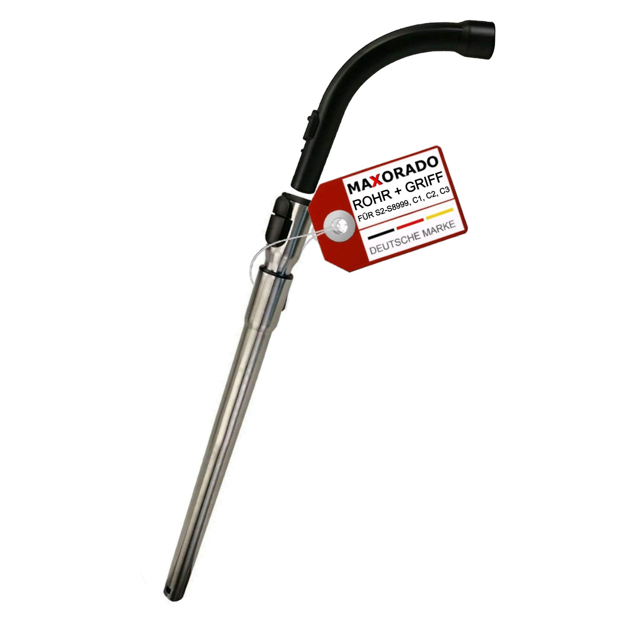 Maxorado Staubsaugerrohr Rohr Griff für Miele S8340 S8330 8370 Compact C1 C2 Complete C3, Zubehör für Miele S8, Miele S6, Miele S2, Miele S4, Miele S8340, Miele C1, Miele C2, Miele C3, 10275580 9265991 9265990 5658811 5658812 5658813 Zubehör