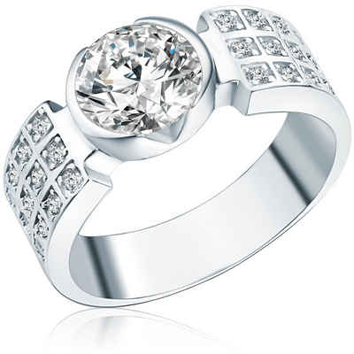 Rafaela Donata Silberring »Damen-Ring aus 925 Sterling Silber«, mit Zirkonia in Herz-Optik