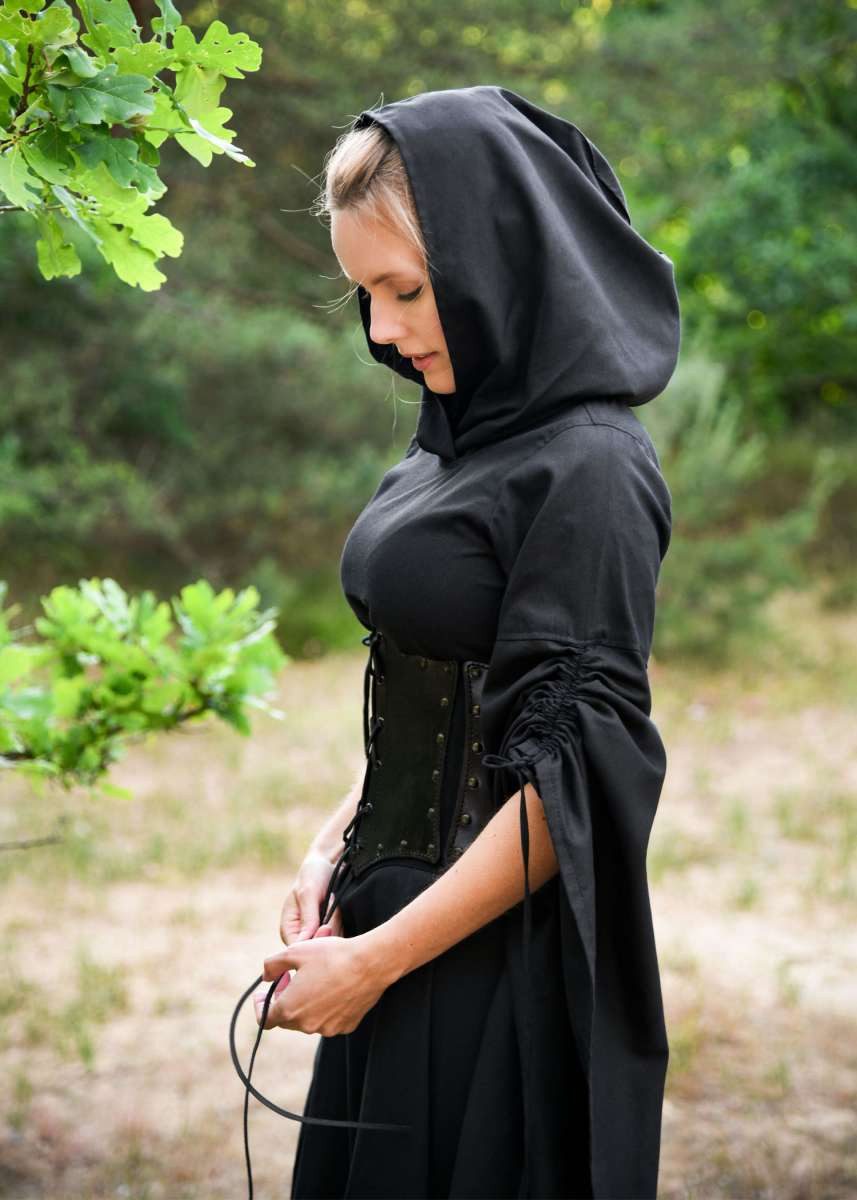 Battle Merchant Burgfräulein-Kostüm Mittelalter Kleid mit Trompetenärmeln, günstig online kaufen
