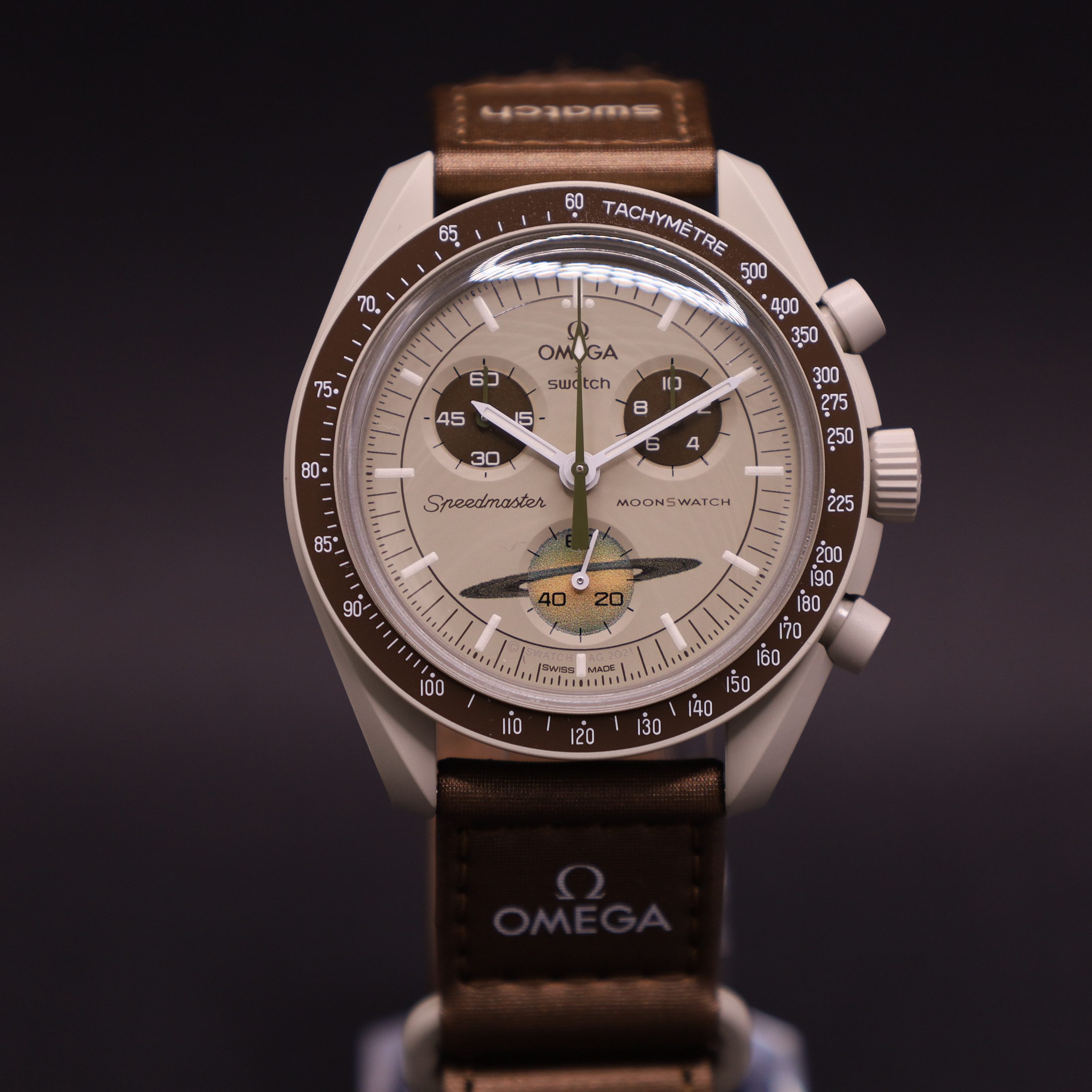 Swatch Chronograph Omega Swatch Bioceramic Moonswatch Mission To Saturn günstig online kaufen