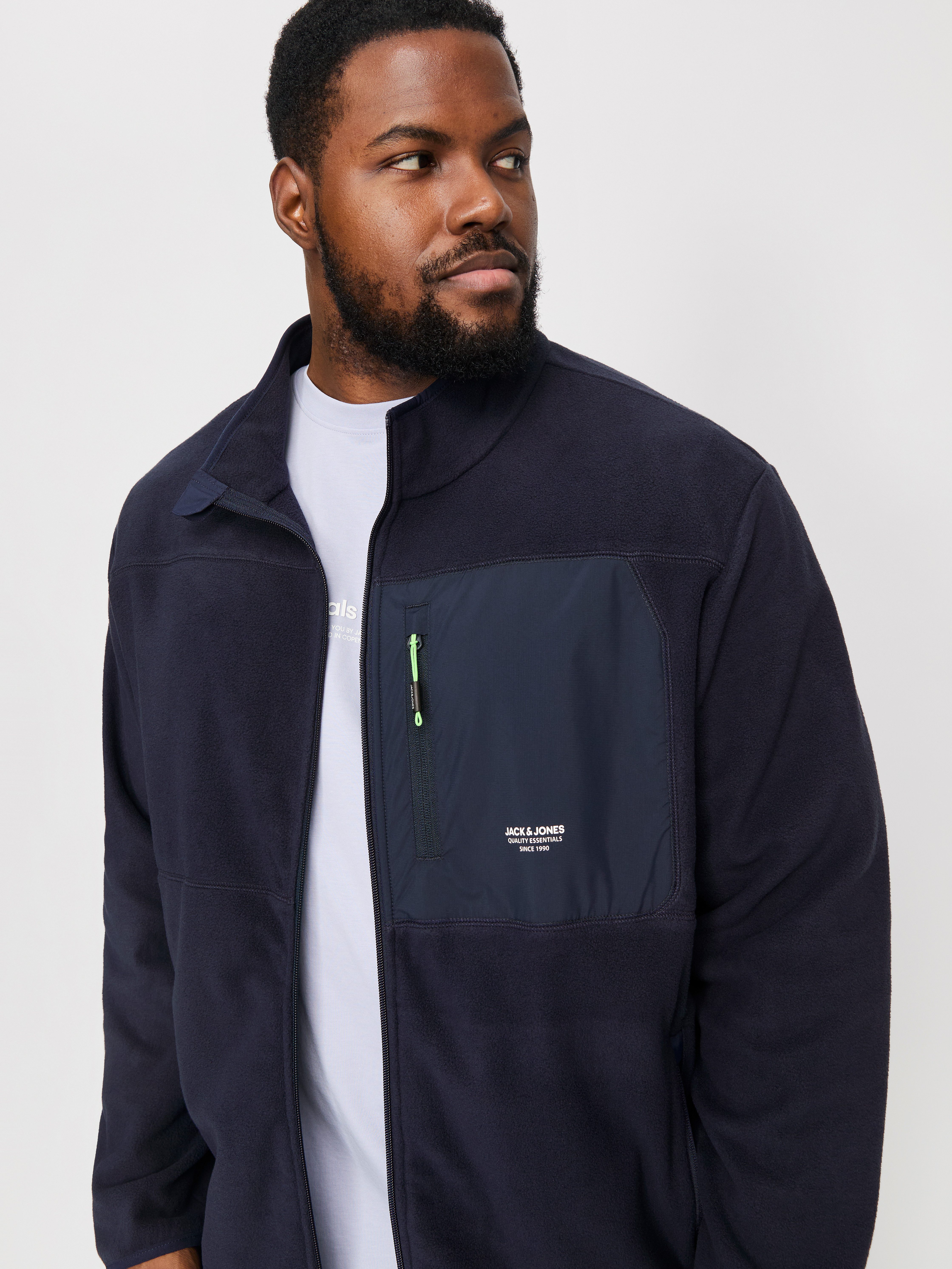 Jack & Jones PlusSize Fleecejacke JJTHEO günstig online kaufen