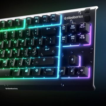 SteelSeries Apex 3 RGB Gaming Tastatur mechanisch Bluetooth OLED-Display Kabellos Gaming-Tastatur (Gamingtastatur, Zocker, 78% Formfaktor, RGB, Mechanisch)