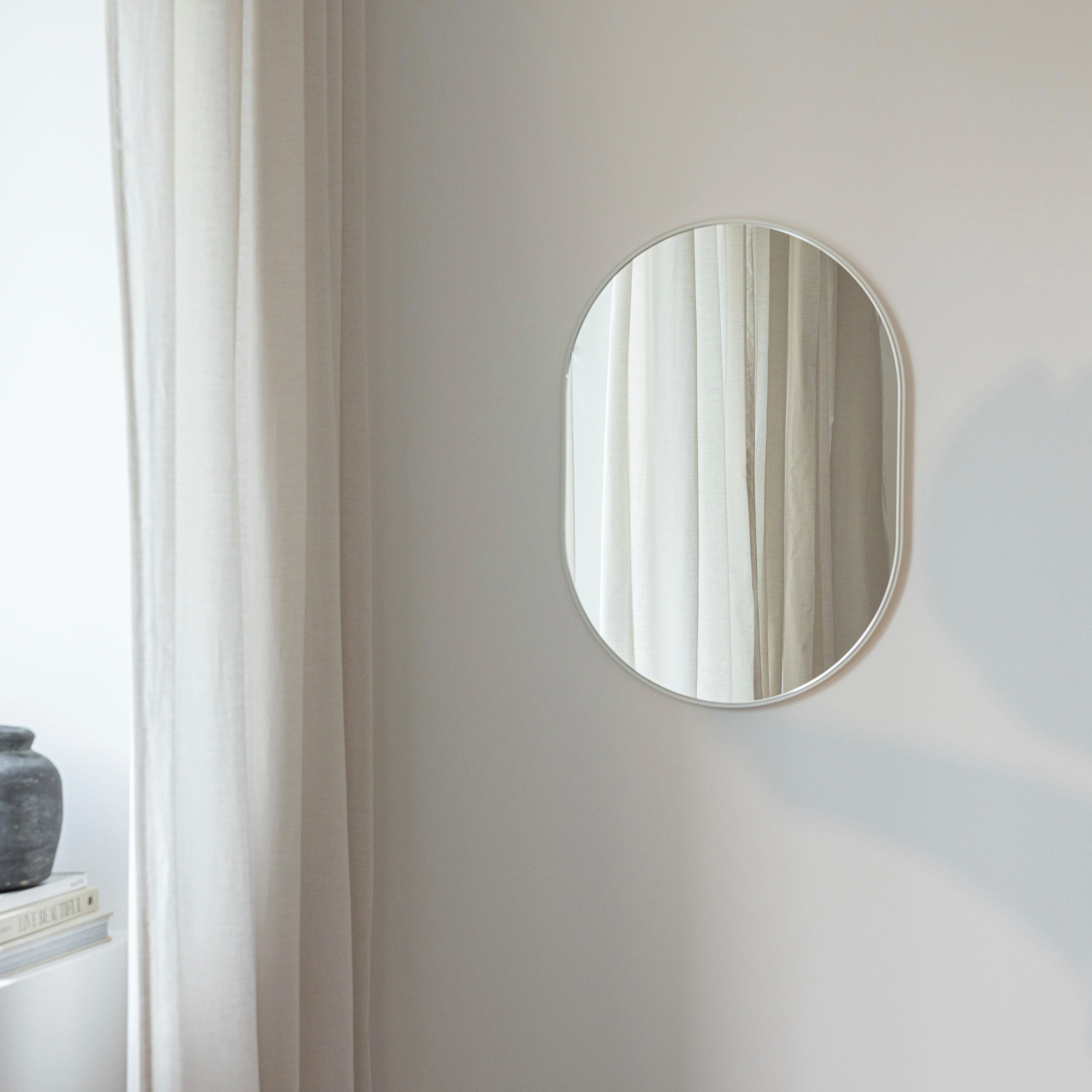 Metallbude Wandspiegel CAYA, oval, minimalistisches Design, günstig online kaufen