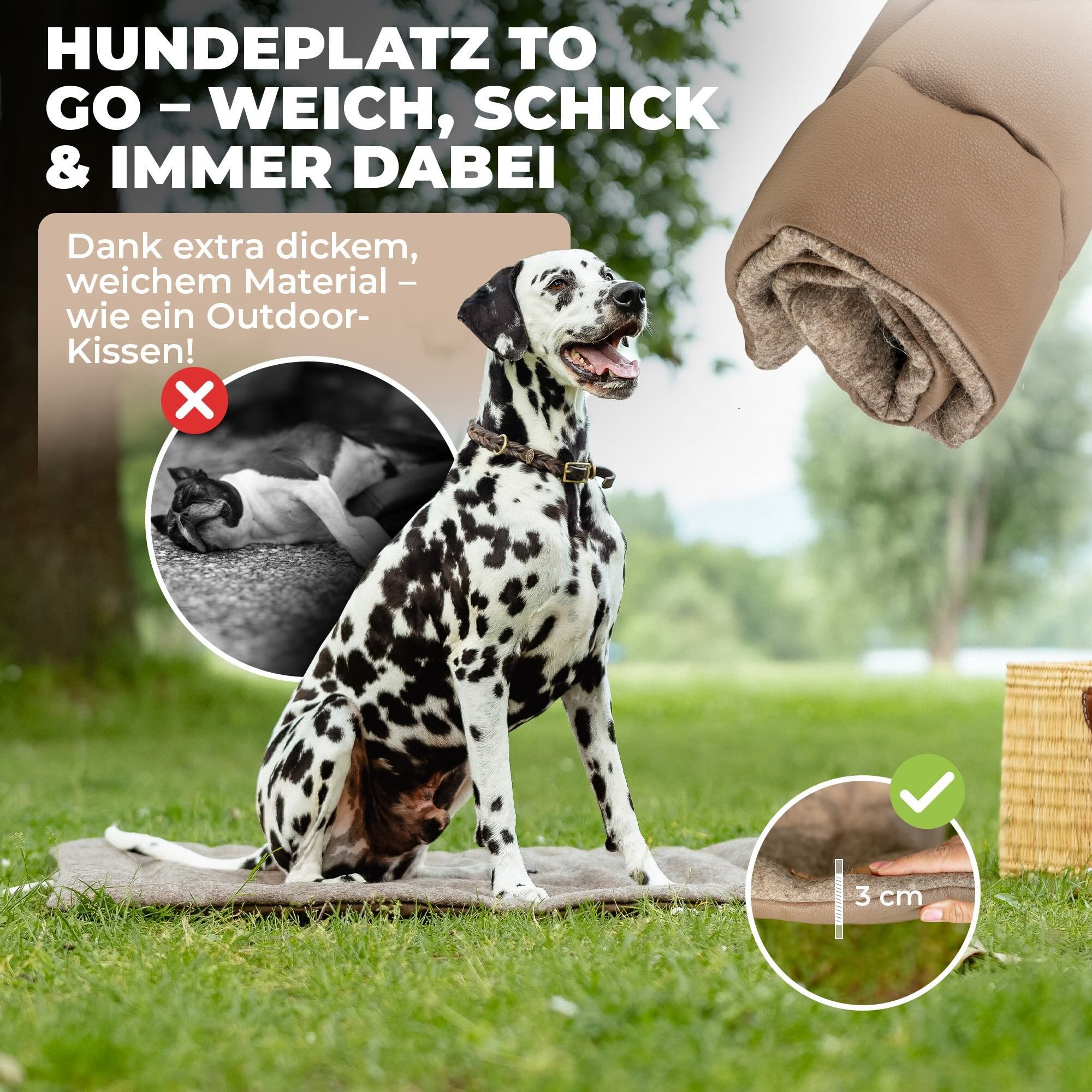 lous Tierdecke - Hundedecke - Picknickdecke, Wasserabweisend, Polyester, In günstig online kaufen