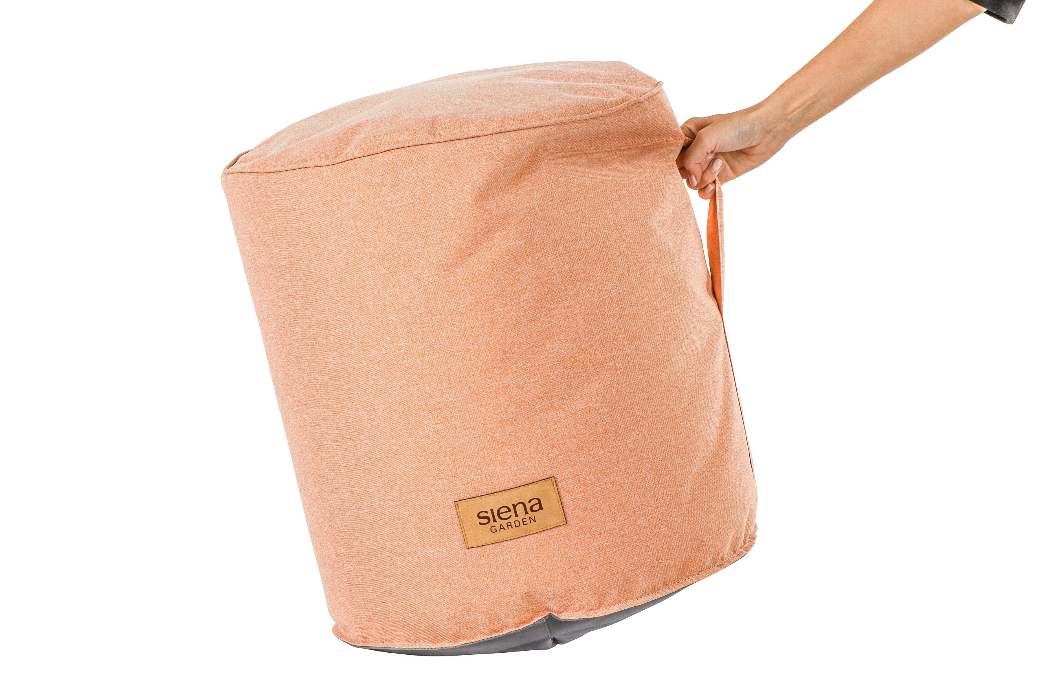 apricot Round Siena FLOW.U Ø/H: cm Garden Sitzsack 45/50 Ø45cmxH50cm,