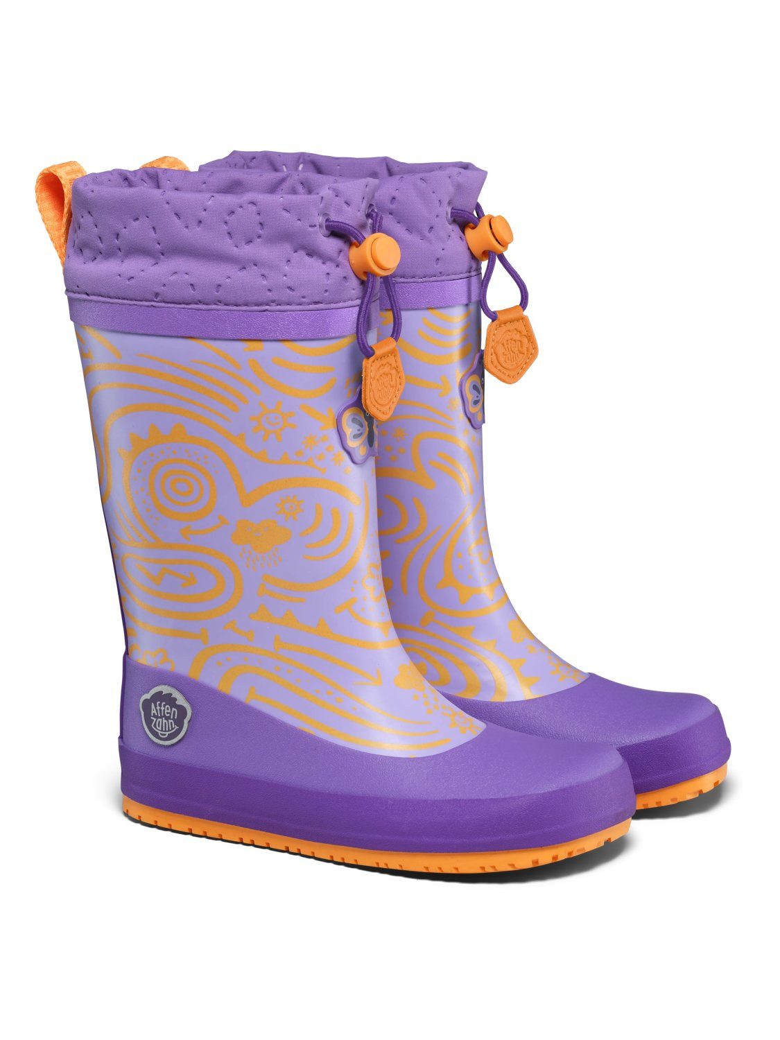 Affenzahn Vegan Puddly Gummistiefel nach Barfußschuhprinzip, wasserdicht