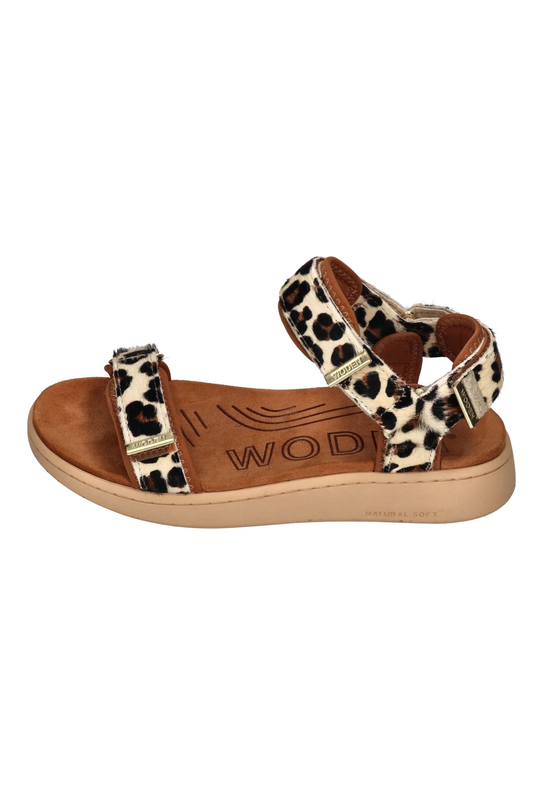 WODEN LINE ANIMAL WL673 Sandale Leopard