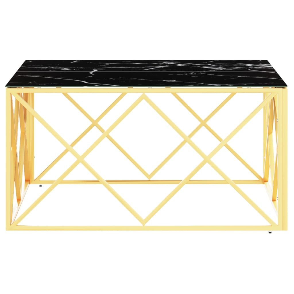 vidaXL Couchtisch Couchtisch Golden 80x80x40 cm günstig online kaufen