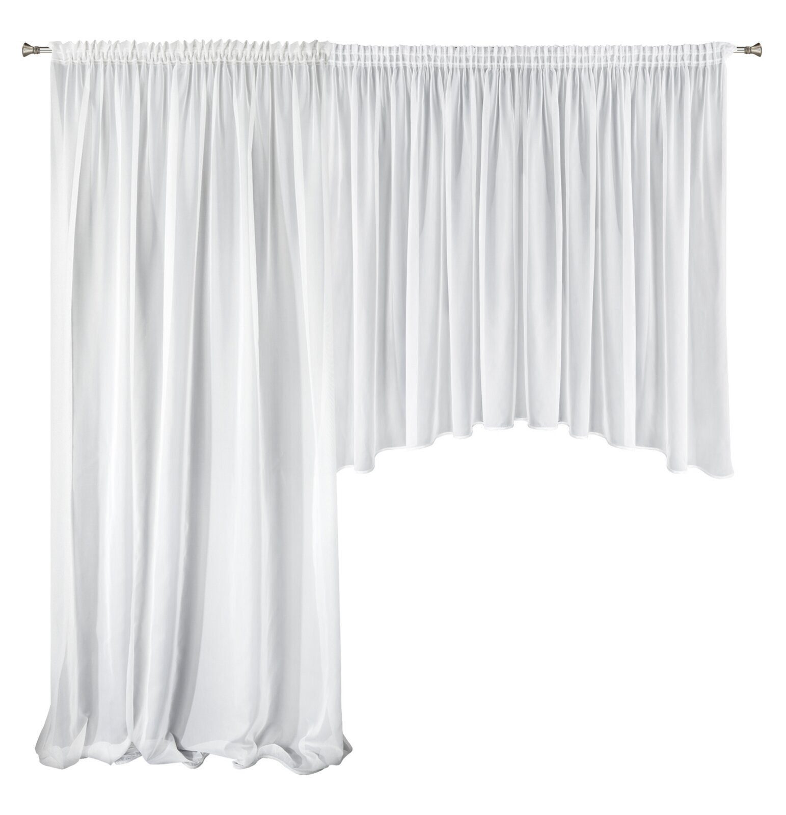 Gardine SET: 400x145 cm + 200x245 cm