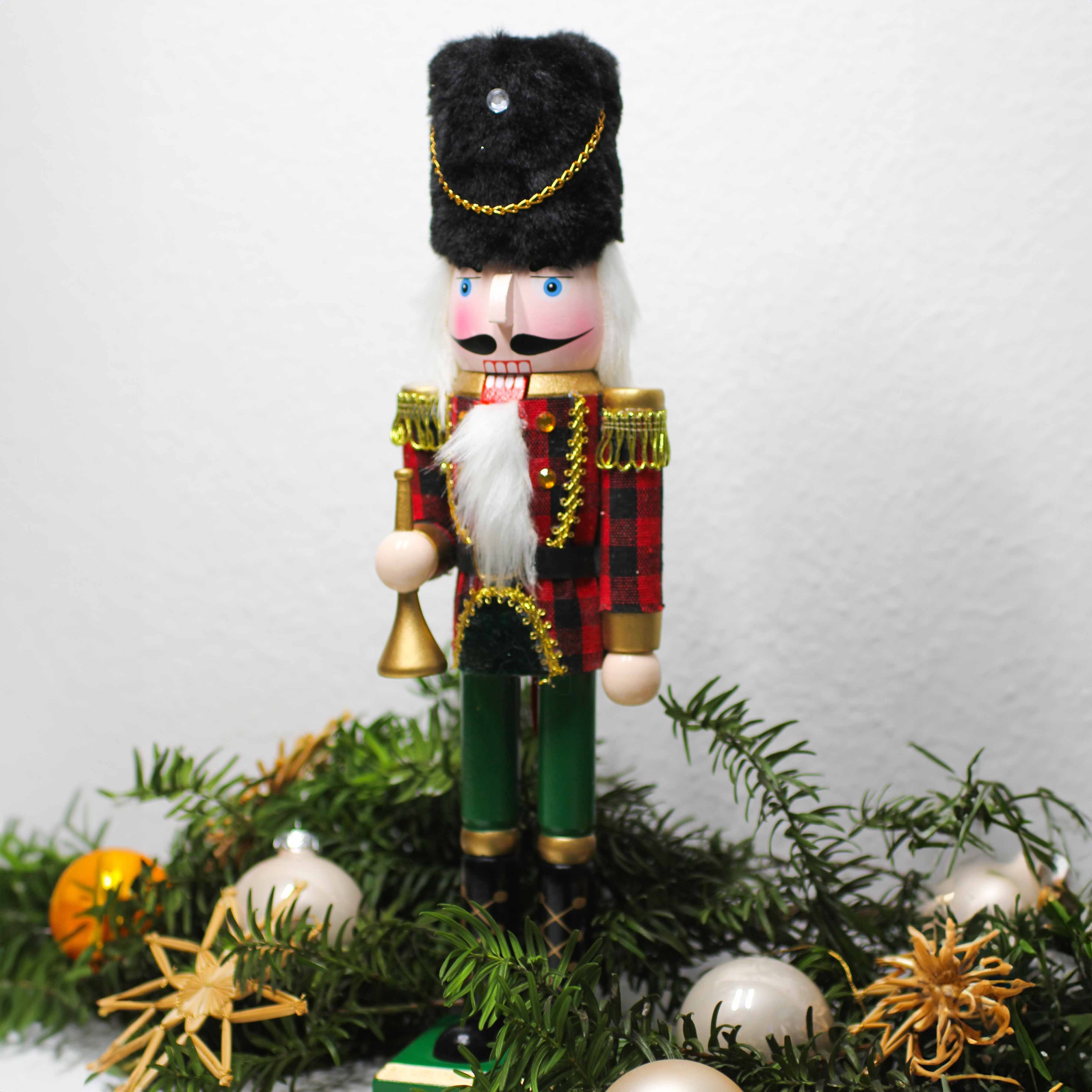 Nussknacker Figur festlichen Nussknacker für line® Weihnachtsfigur, Glanz Klassische Easy Weinachten