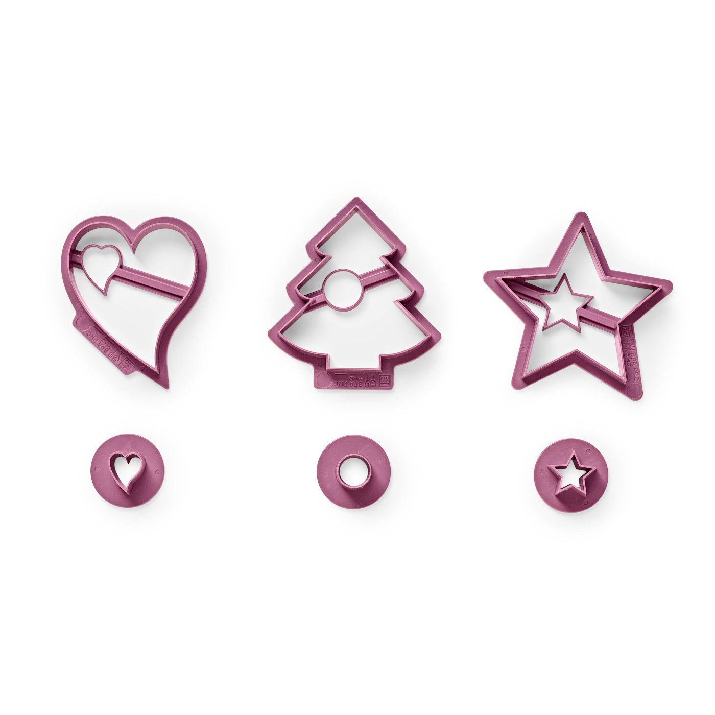 Ausstechform Betty Bossi Spitzbuben-Ausstecher Weihnachten - 3er-Set