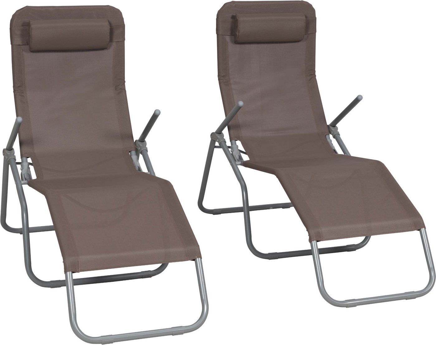 MERXX Wellnessliege XXL, Set, 4 St., großzügige Liegefläche, inkl. Kopfkissen
