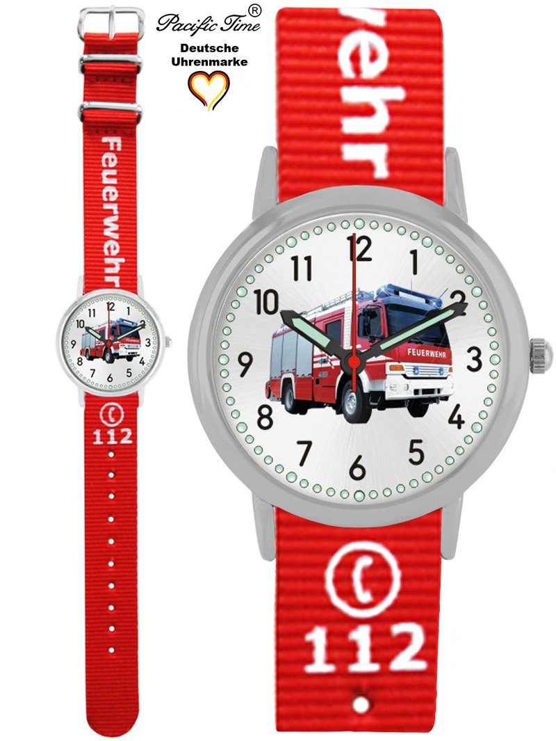 Quarzuhr Time Pacific Kinder Mix Gratis Match Armbanduhr Design Feuerwehr und Versand - Wechselarmband,