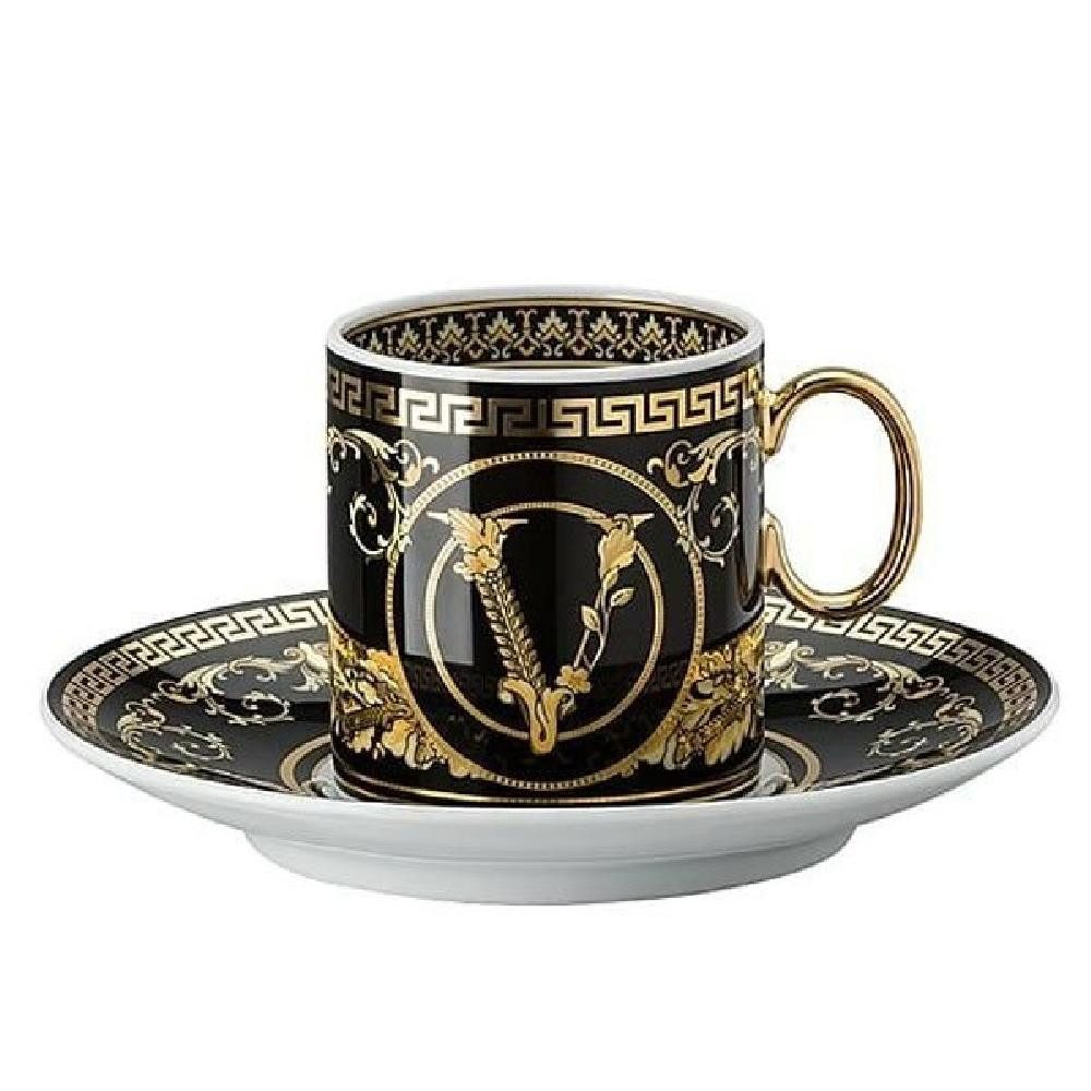 Versace Tasse by Rosenthal Espressotasse Virtus Gala Black (2-teilig)