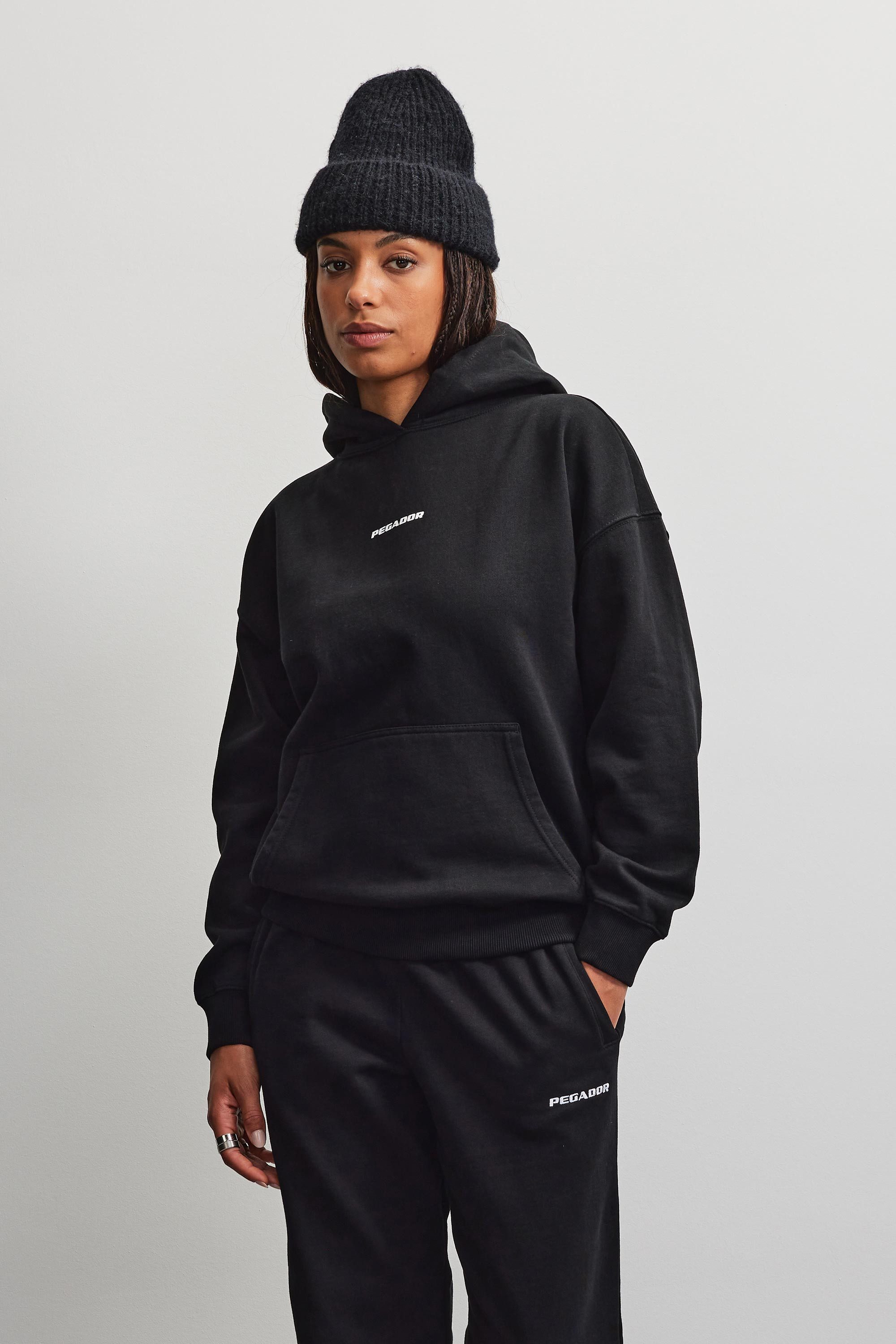 PEGADOR Kapuzensweatshirt ATNA LOGO OVERSIZED HOODIE Baumwollmischung, oversize