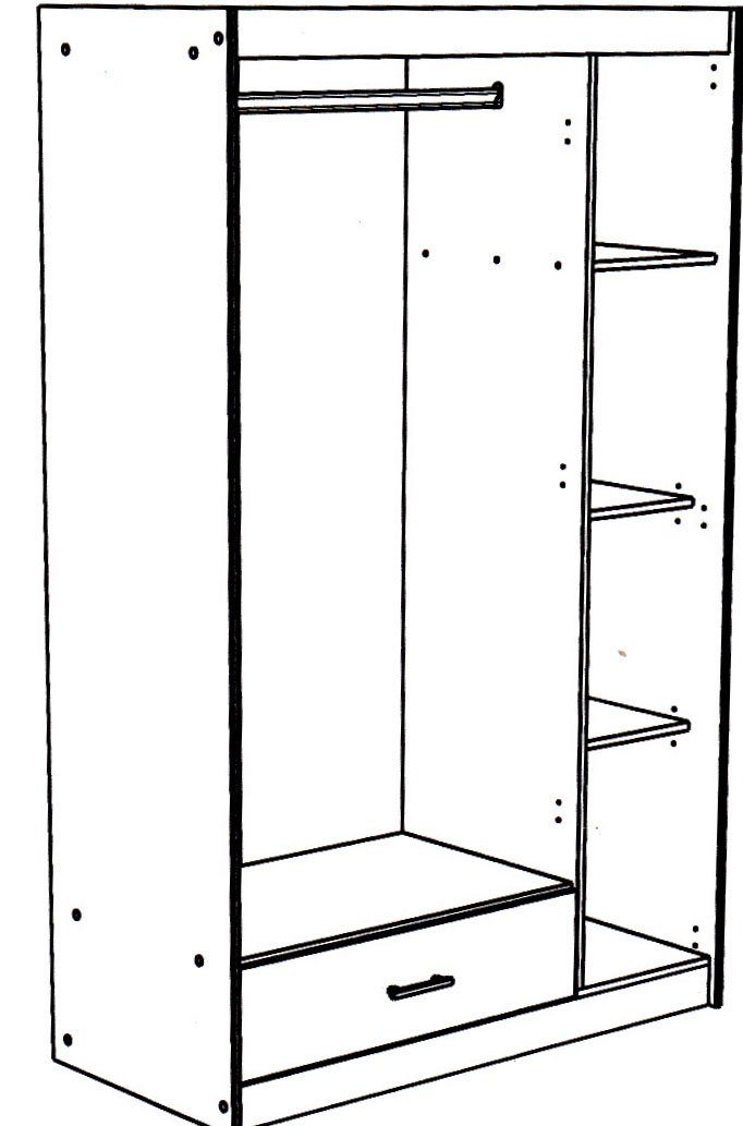 Parisot Jugendzimmer-Set Parisot Kinderimmer Charly 12, (4-tlg)