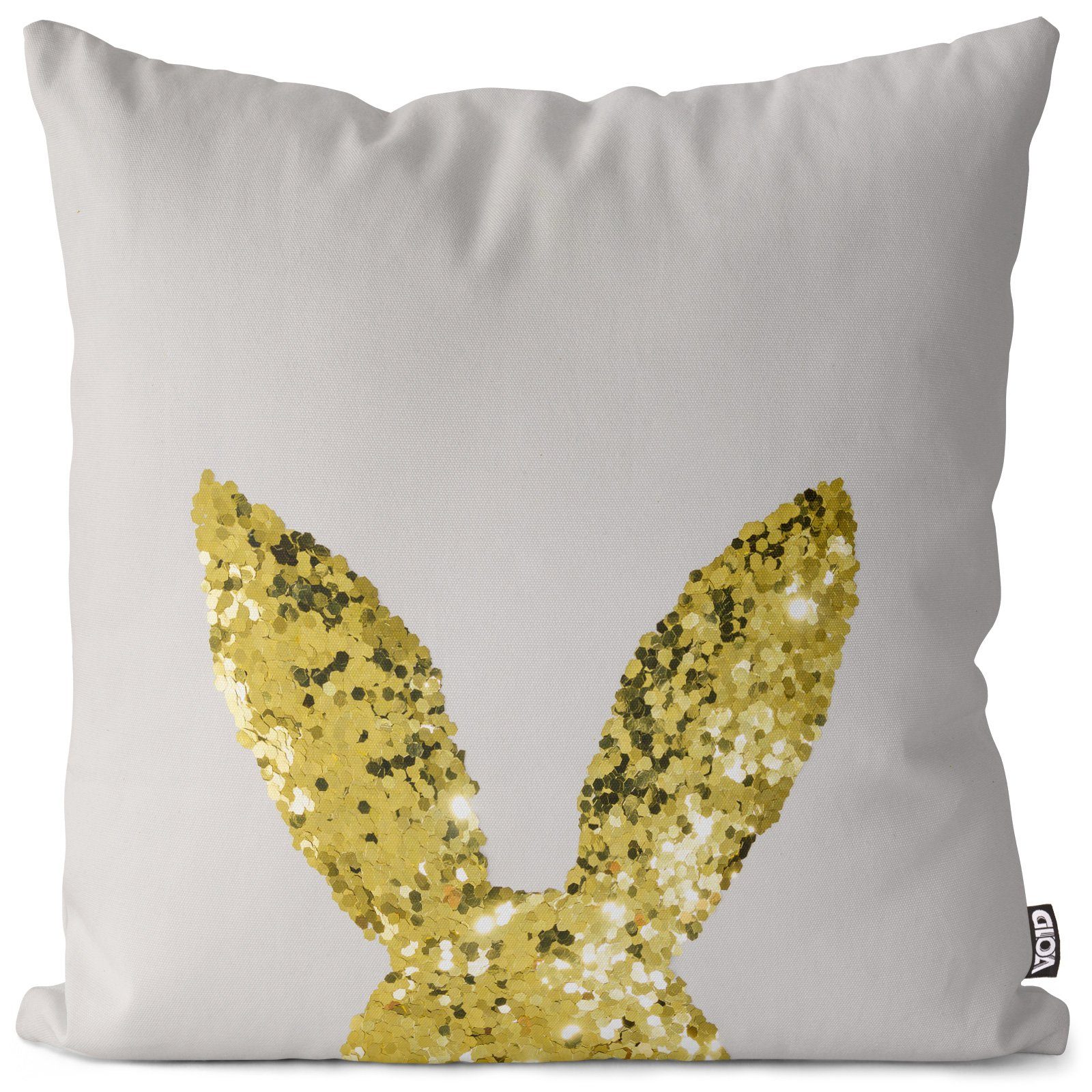 VOID Kissenbezug, (1 Stück), Playboy Gold Ostern Osterhase Dekoration Deko Urlaub Ferien Geschenke Eier bemalen Disko Wohnzimmer