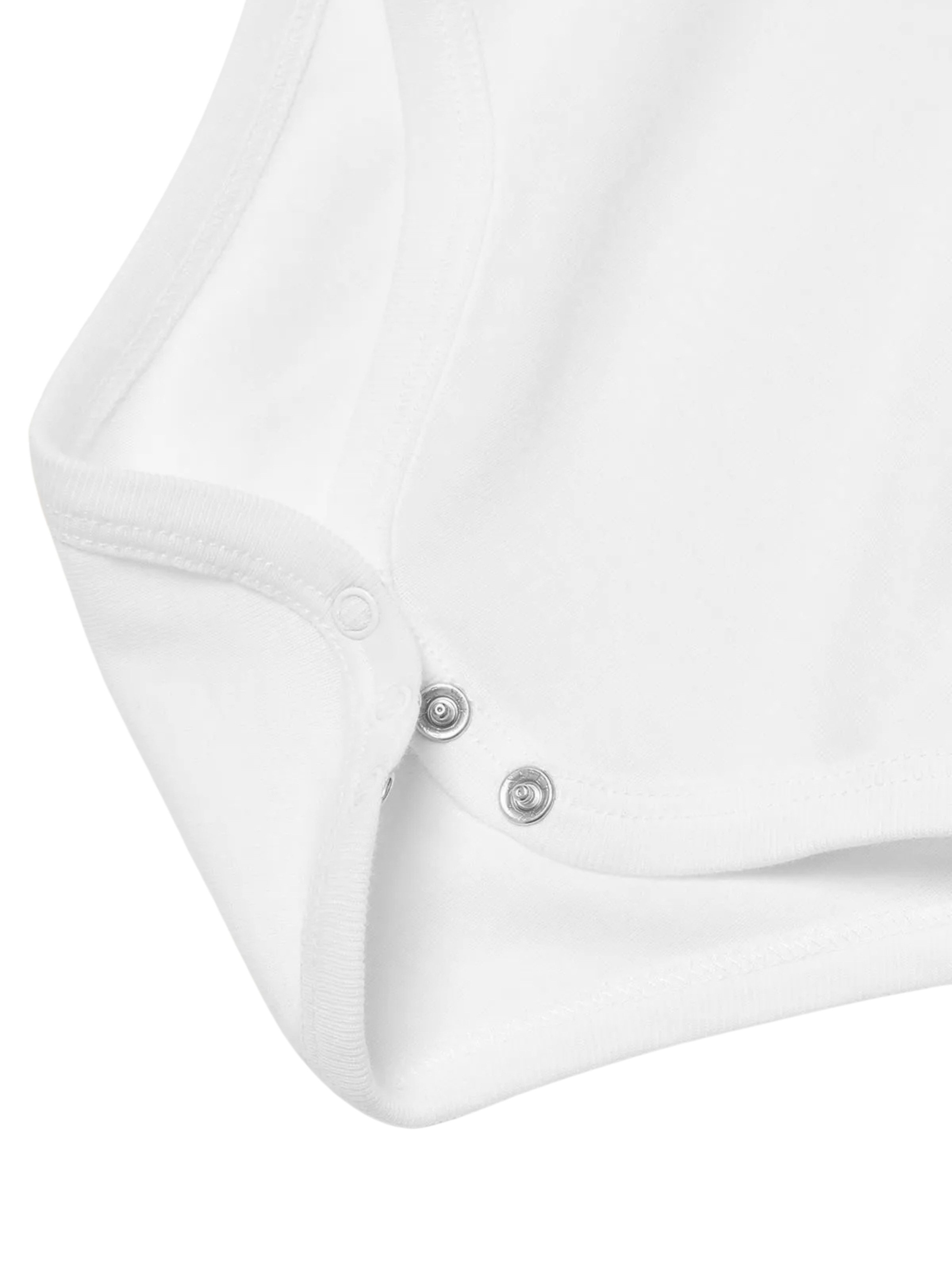 biorganic Kurzarmbody GOTS zertifiziert 5 Stück Baby Body Kurzarm für Junge & Mädchen (Set, 6-tlg., 5er-Pack Bodys & 1 Beutel) 100% Baumwolle (Bio), Babybekleidung mit Druckknöpfen, Unifarben