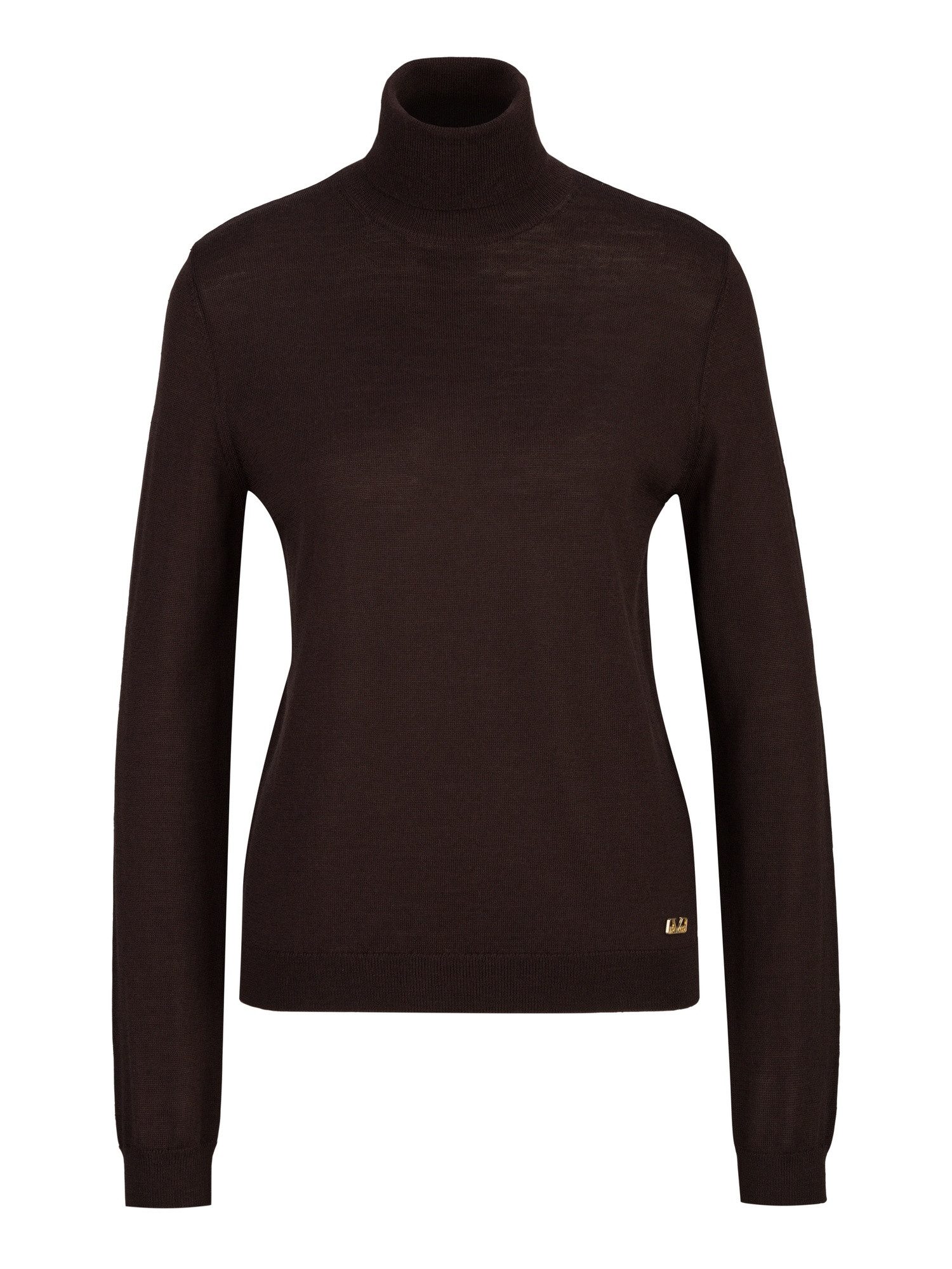 19V69 ITALIA Strickpullover Tizi Damen Merinowolle, Oversize mit Stehkragen
