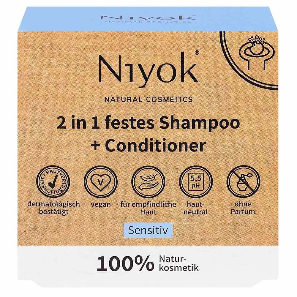 Niyok Festes Haarshampoo in Festes Shampoo sensiti, 80 g