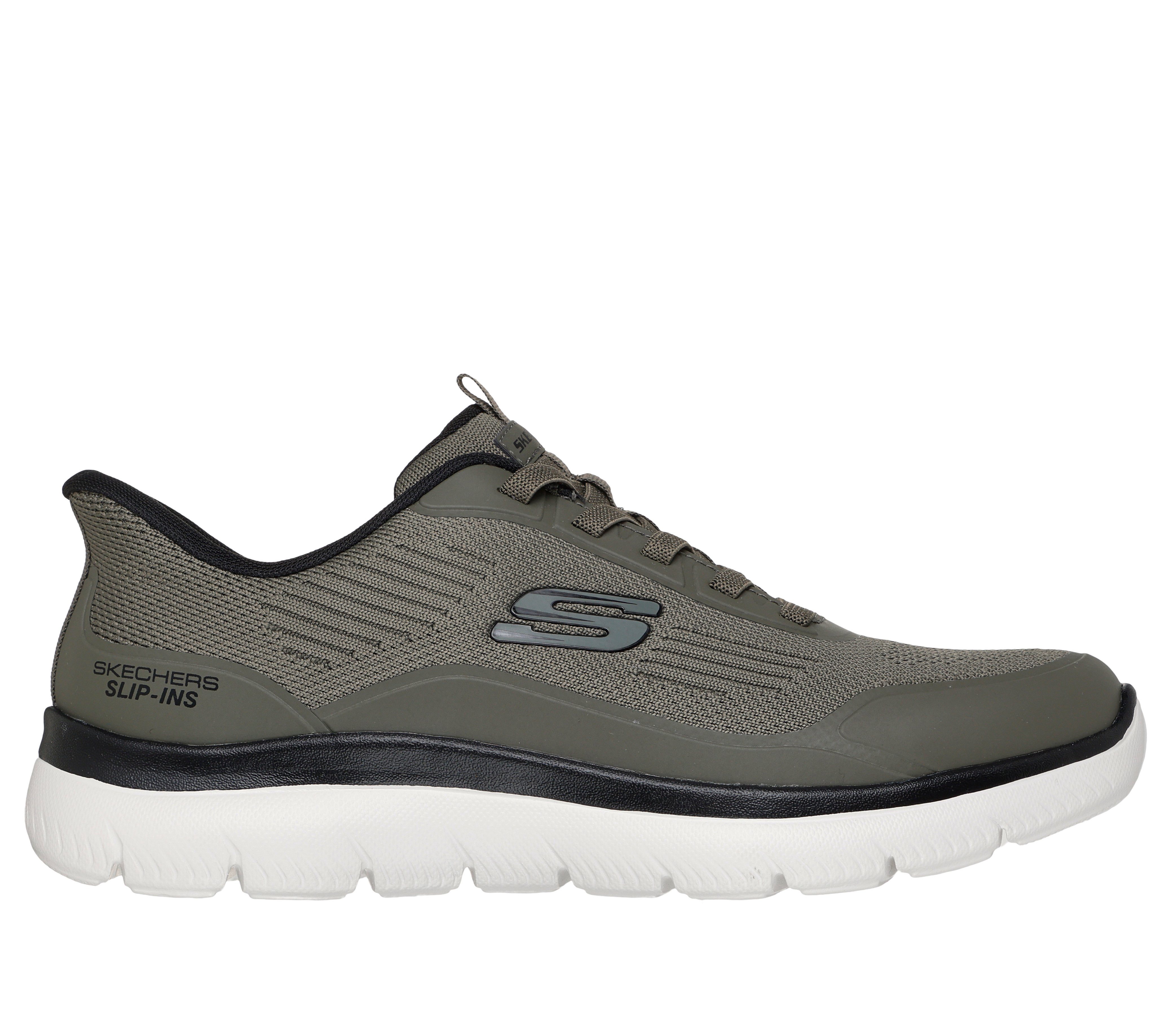 Skechers SUMMITS-LEYTER Slip-On Sneaker Slipper, Schnürschuh mit Handsfree Slip-Ins Funktion