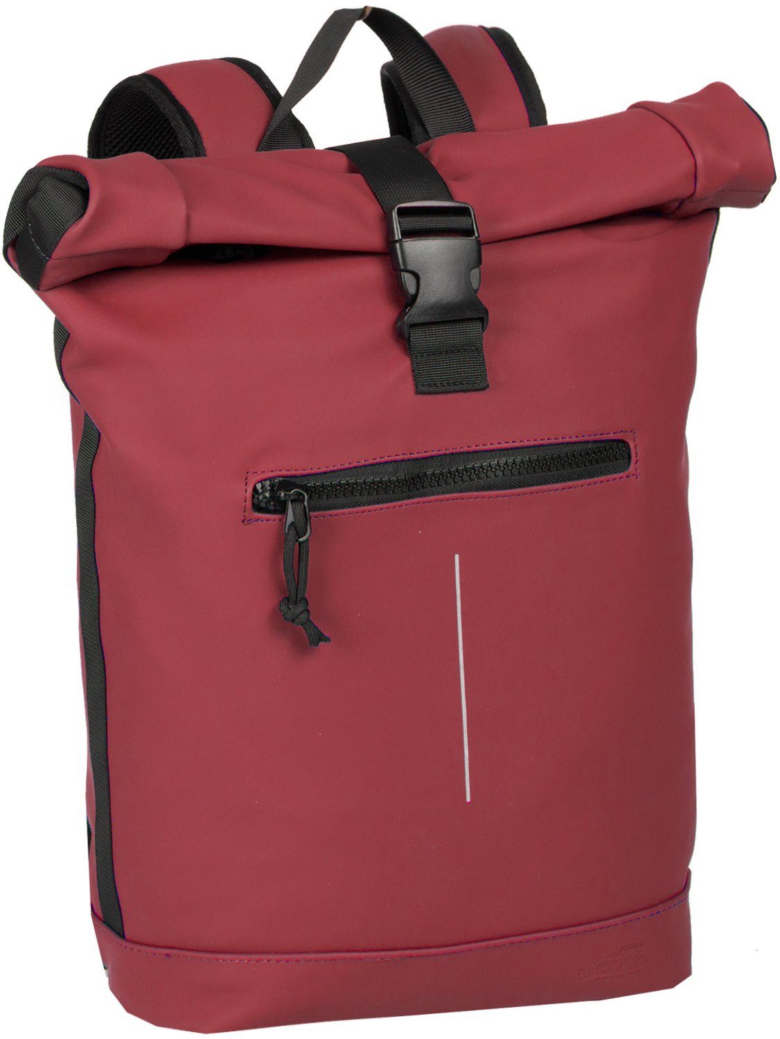 NEW REBELS Rucksack Mart wasserabweisender Rolltop Laptop-Rucksack 15,6 Zoll, mit Laptopfach