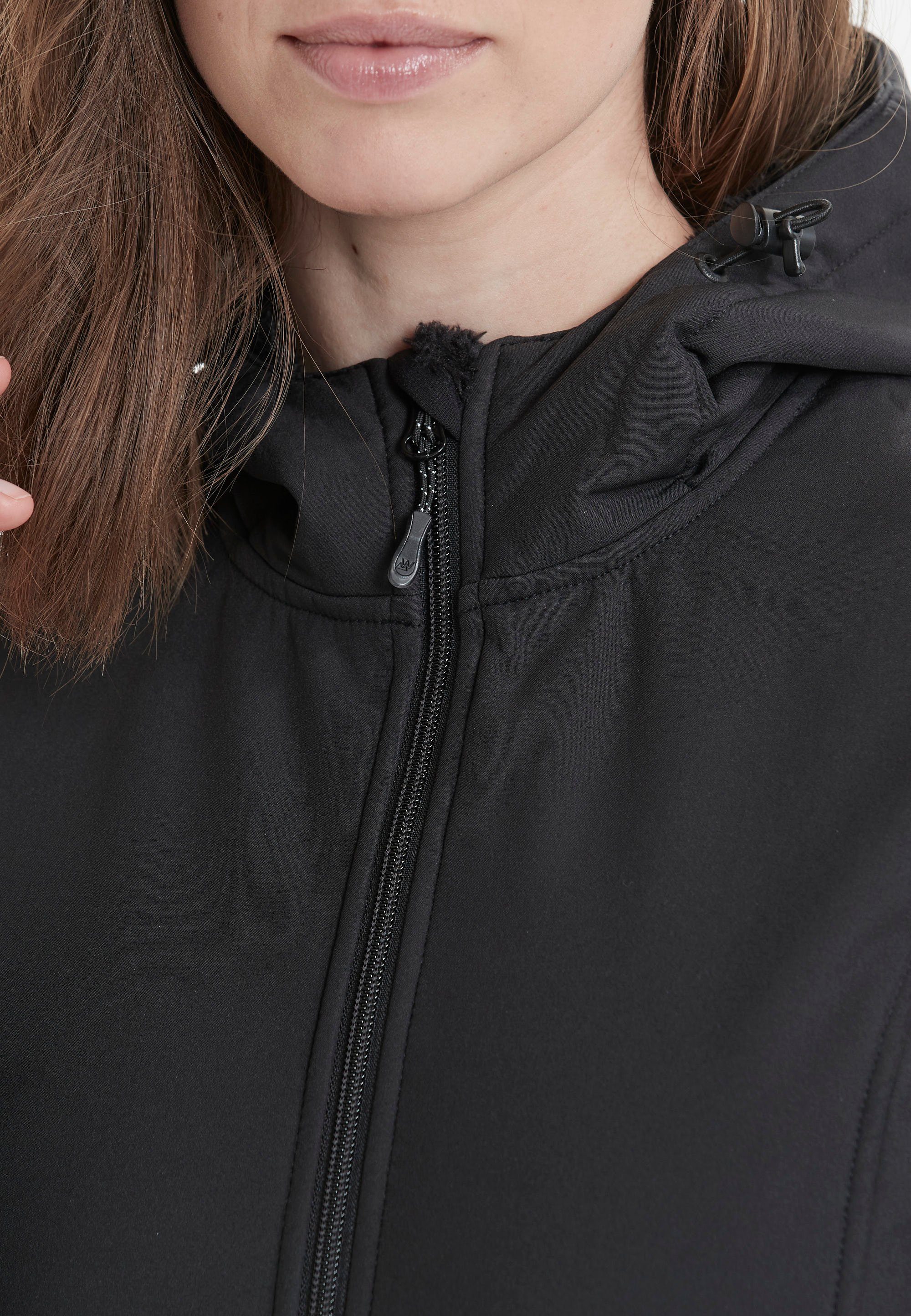 Wassersäule mm schwarz mit WHISTLER ZADIE Softshelljacke 8.000