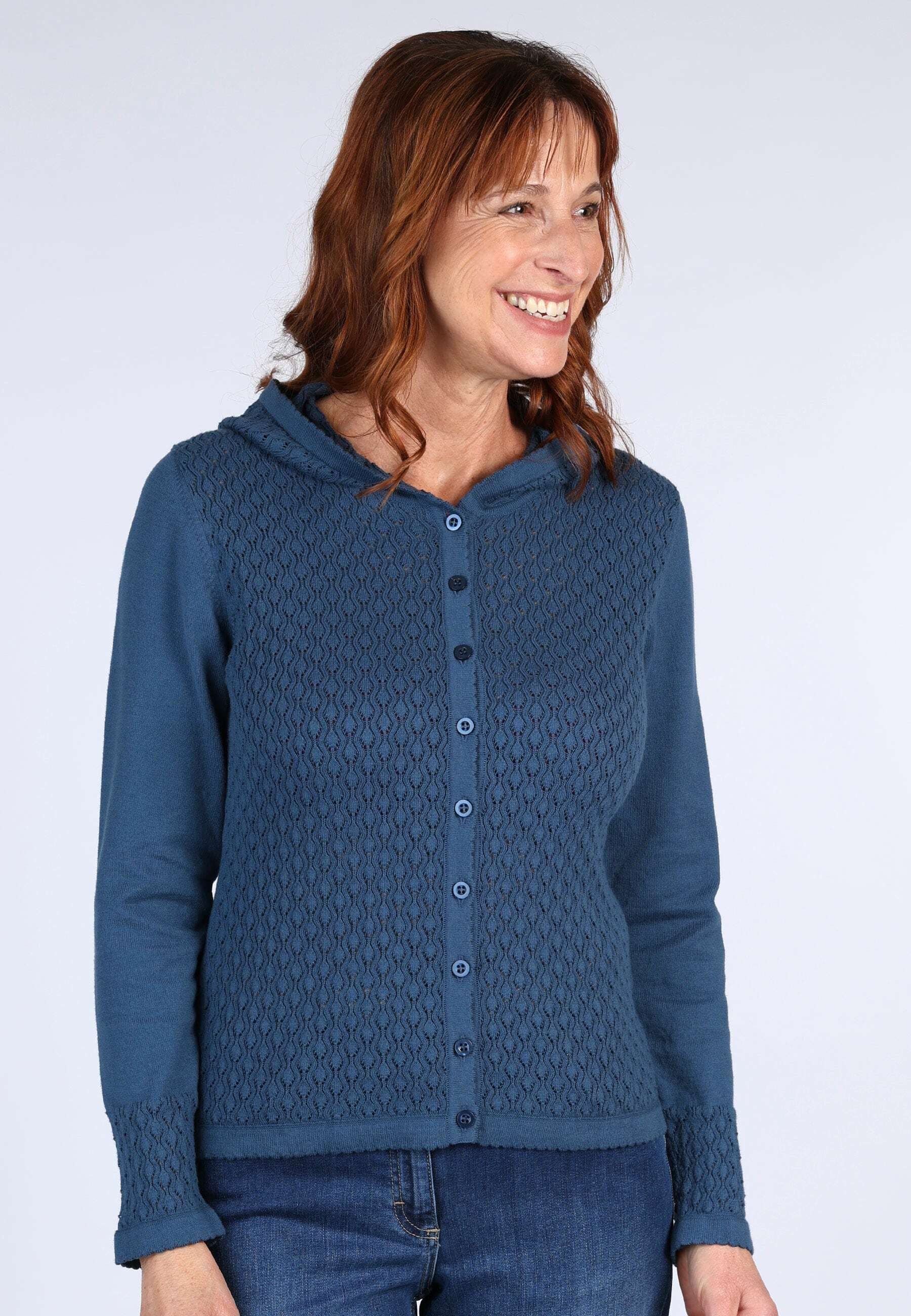 Sorgenfri Sylt Strickjacke Tammy Ajour-Strickdetails