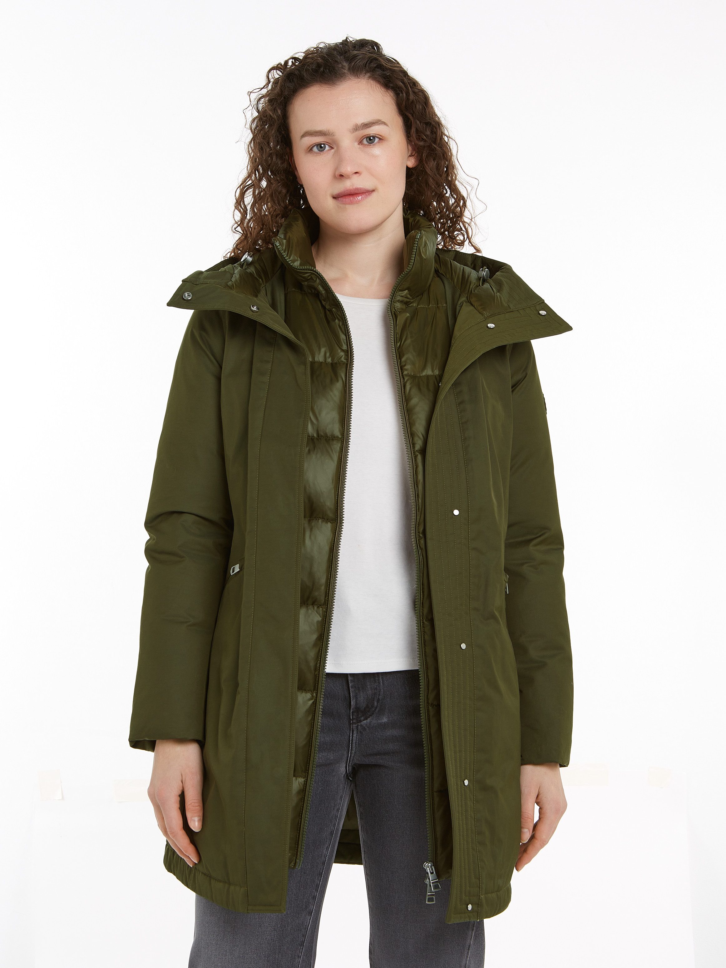 Tommy Hilfiger Parka mit Logoprägung günstig online kaufen