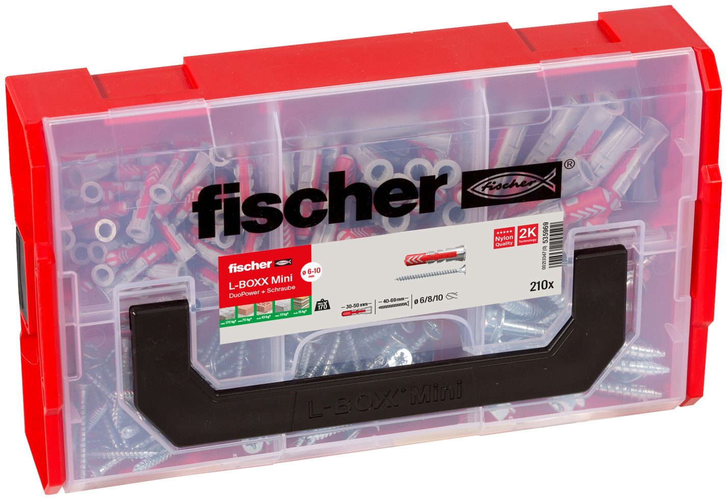fischer Dübel-Set Fischer FixTrainer DuoPower - 210 Stück