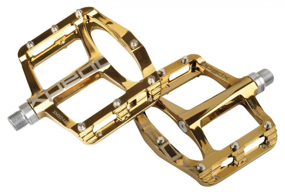Xpedo Plattformpedale Xpedo Pedal SPRY+ goldslick 9/16 Zoll XMX24AC
