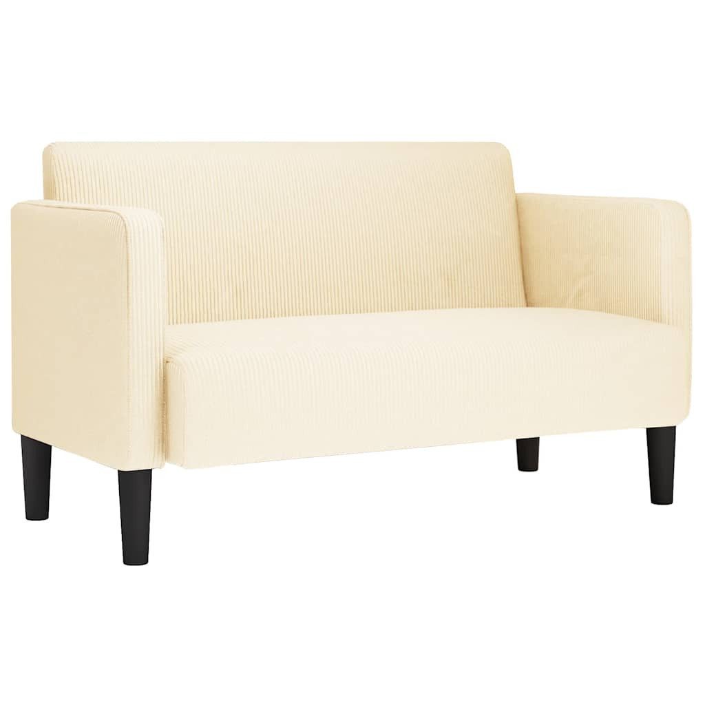 vidaXL Sofa Zweisitzer-Sofa Creme 109 cm günstig online kaufen