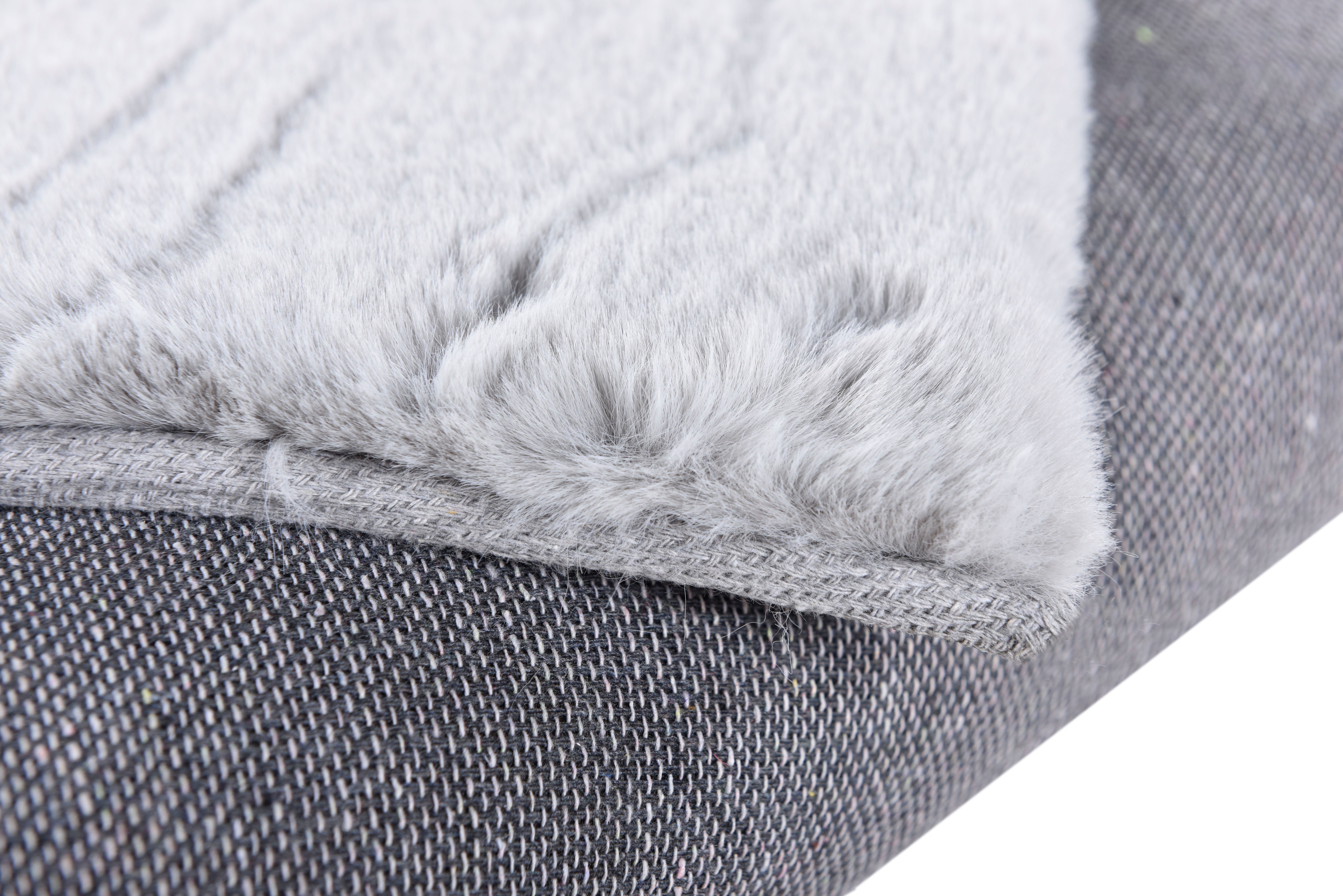 Gino Falcone Fellteppich Kuschelteppich Chiara, herzförmig, Höhe: 30 mm, Kunstfell, Kaninchenfell-Haptik, besonders weicher Langflor