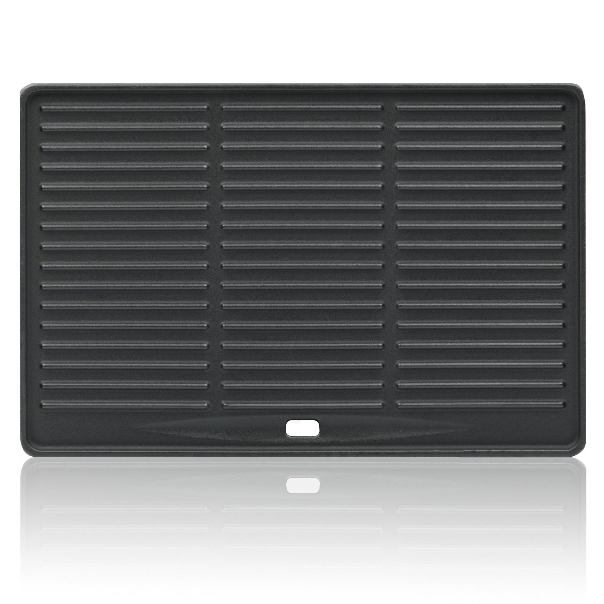 BBQ-Toro Grillplatte Gusseisen Grillplatte 41,5 x 27,5 cm, Wendeplatte, emailliert (matt)